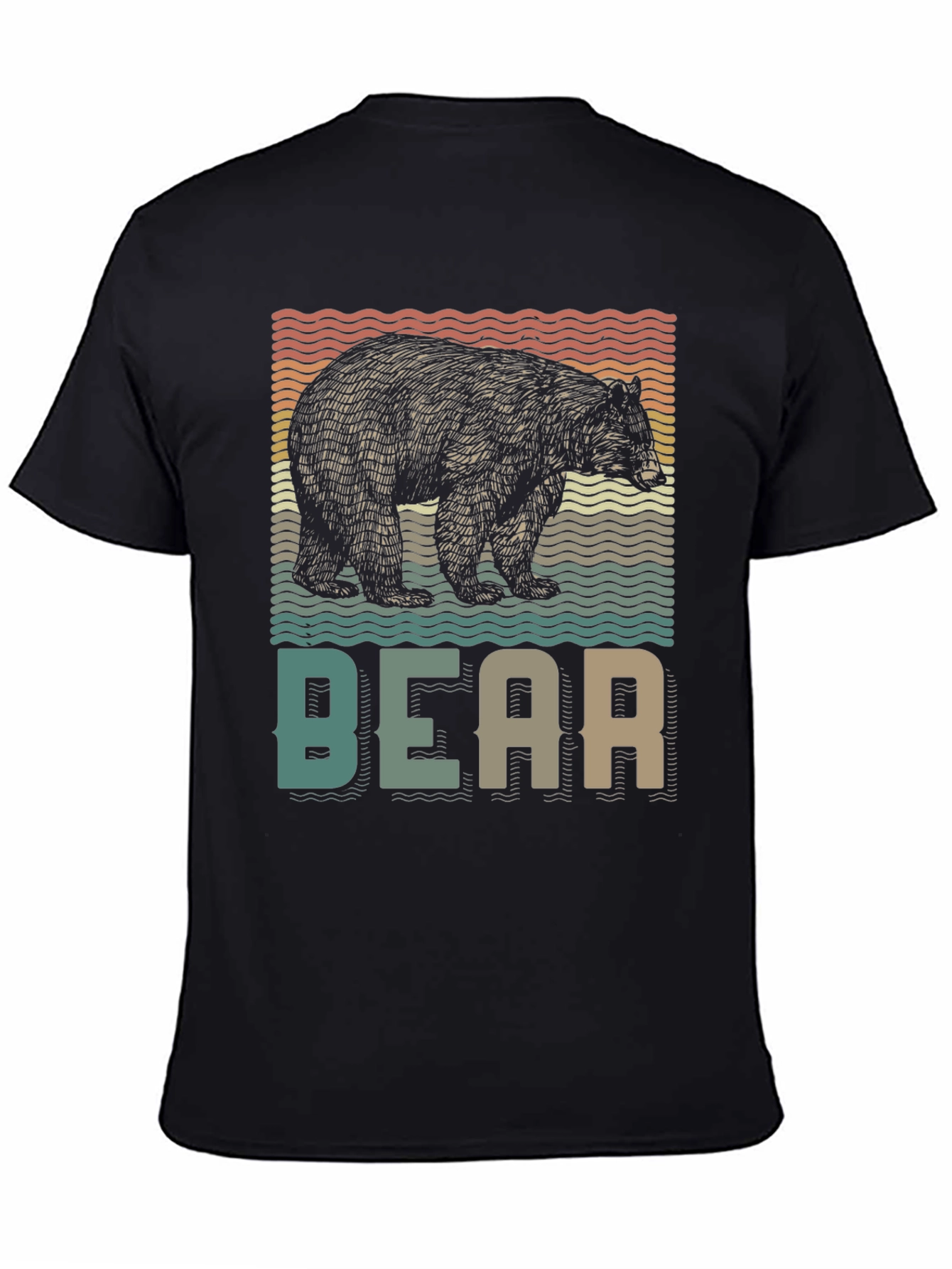 Retro Bear Graphic T-Shirt - Nature Lover Tee