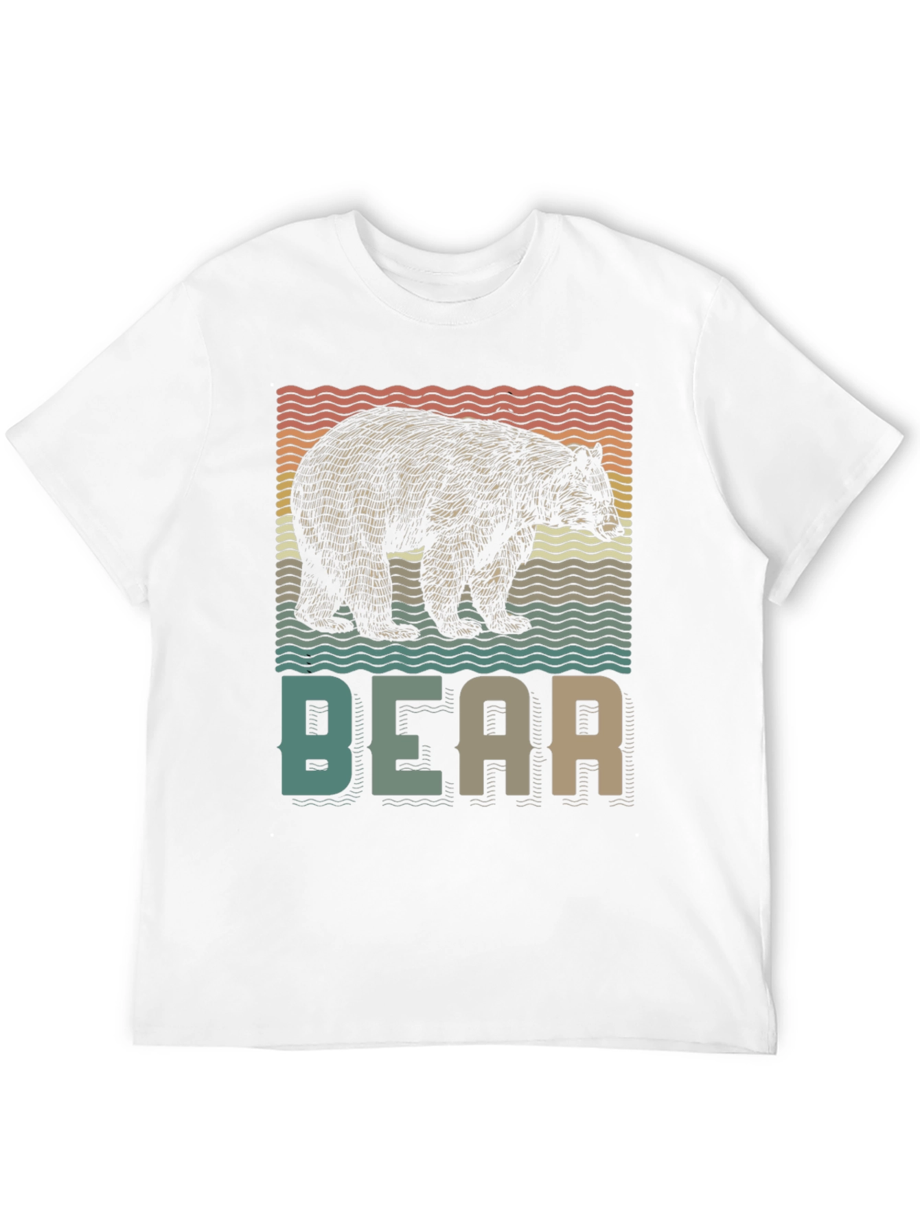 Retro Bear Graphic T-Shirt - Nature Lover Tee