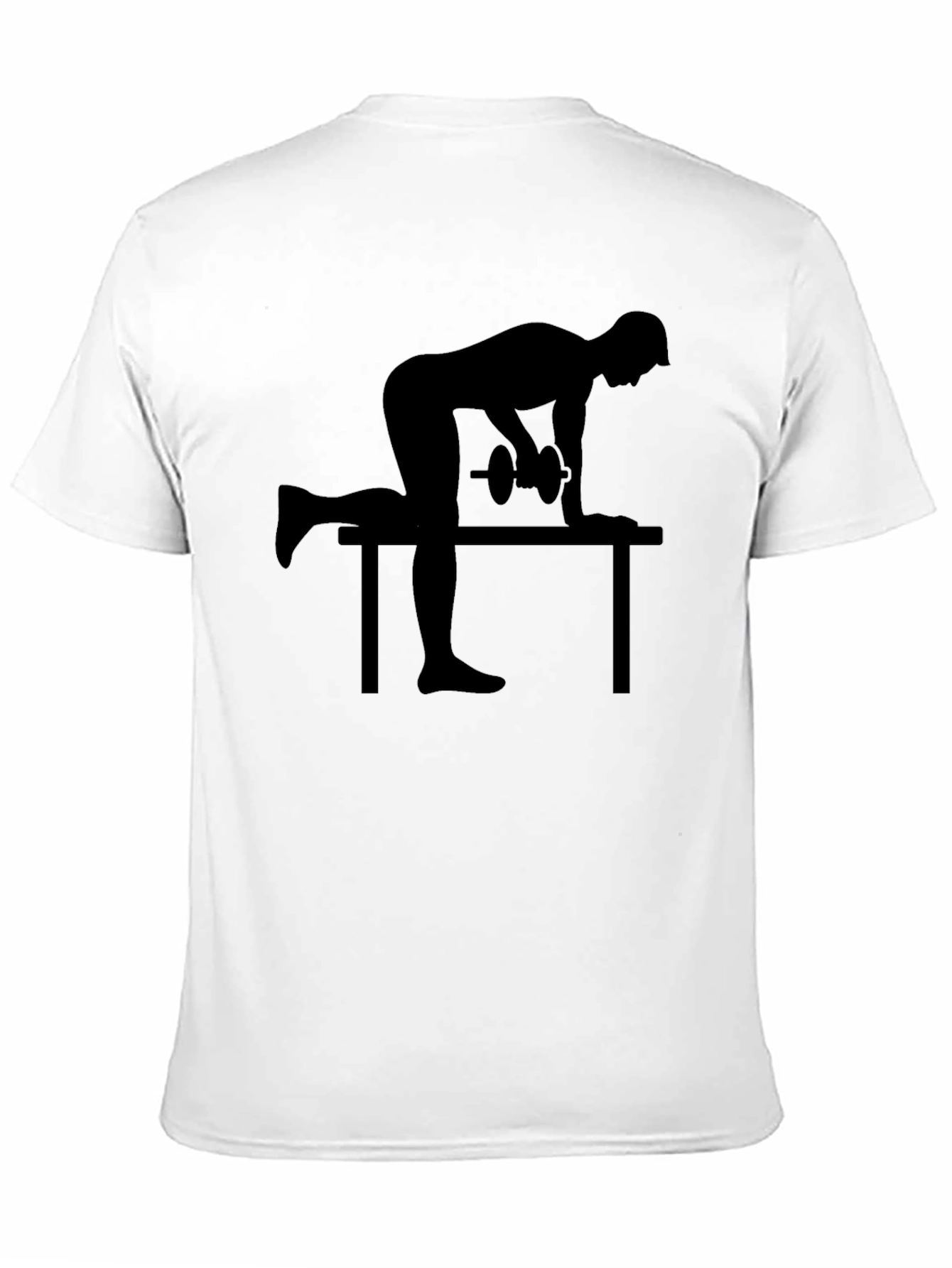 Weightlifting Silhouette Black T-Shirt
