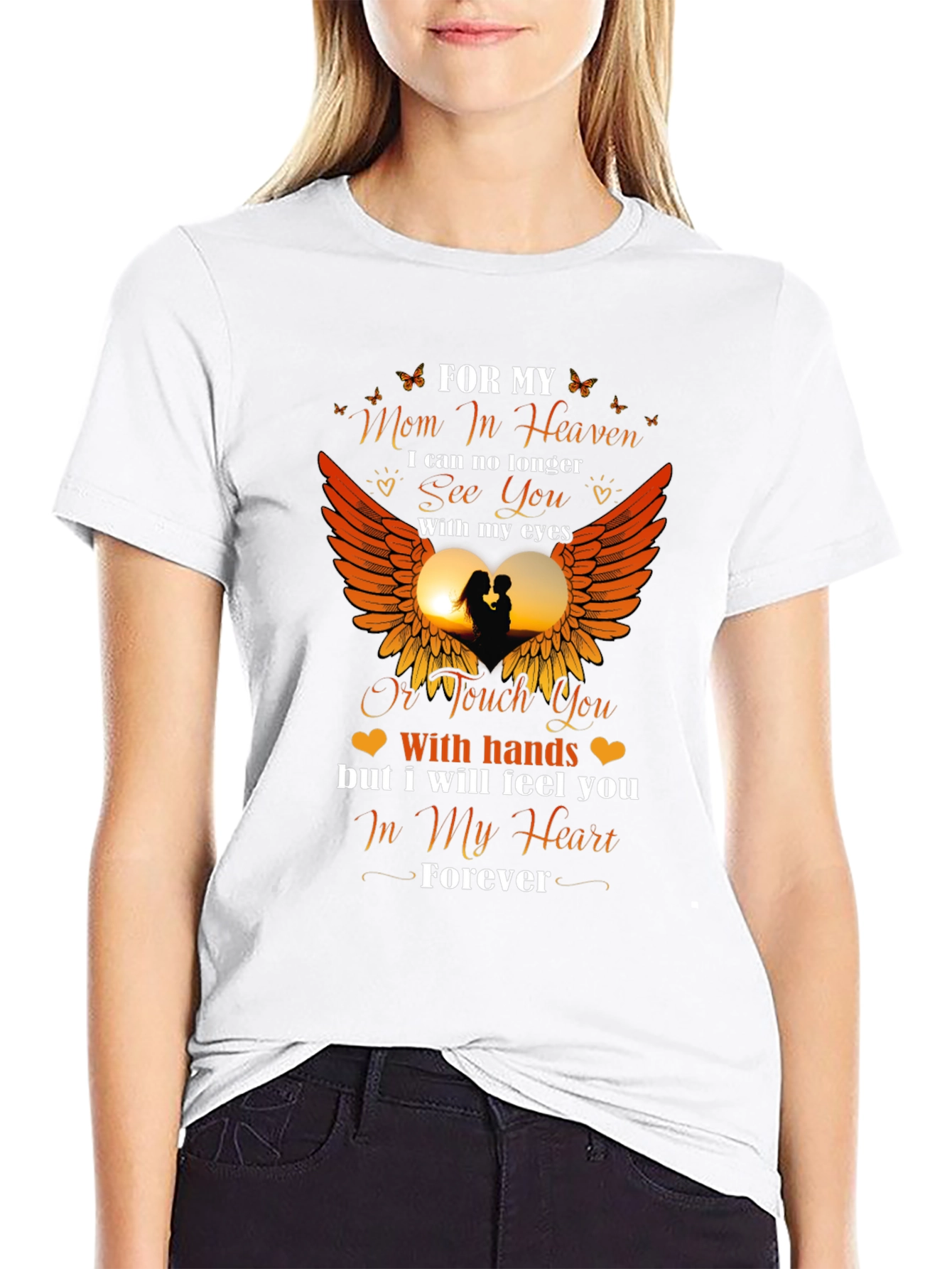 For My Mom In Heaven Graphic T-Shirt
