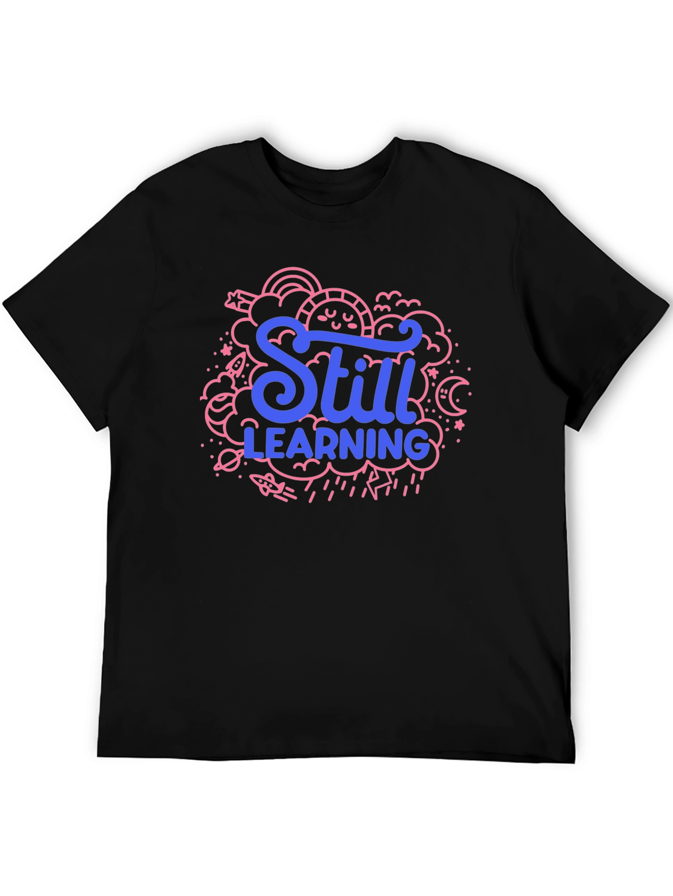 Still Learning Graphic Tee - Black