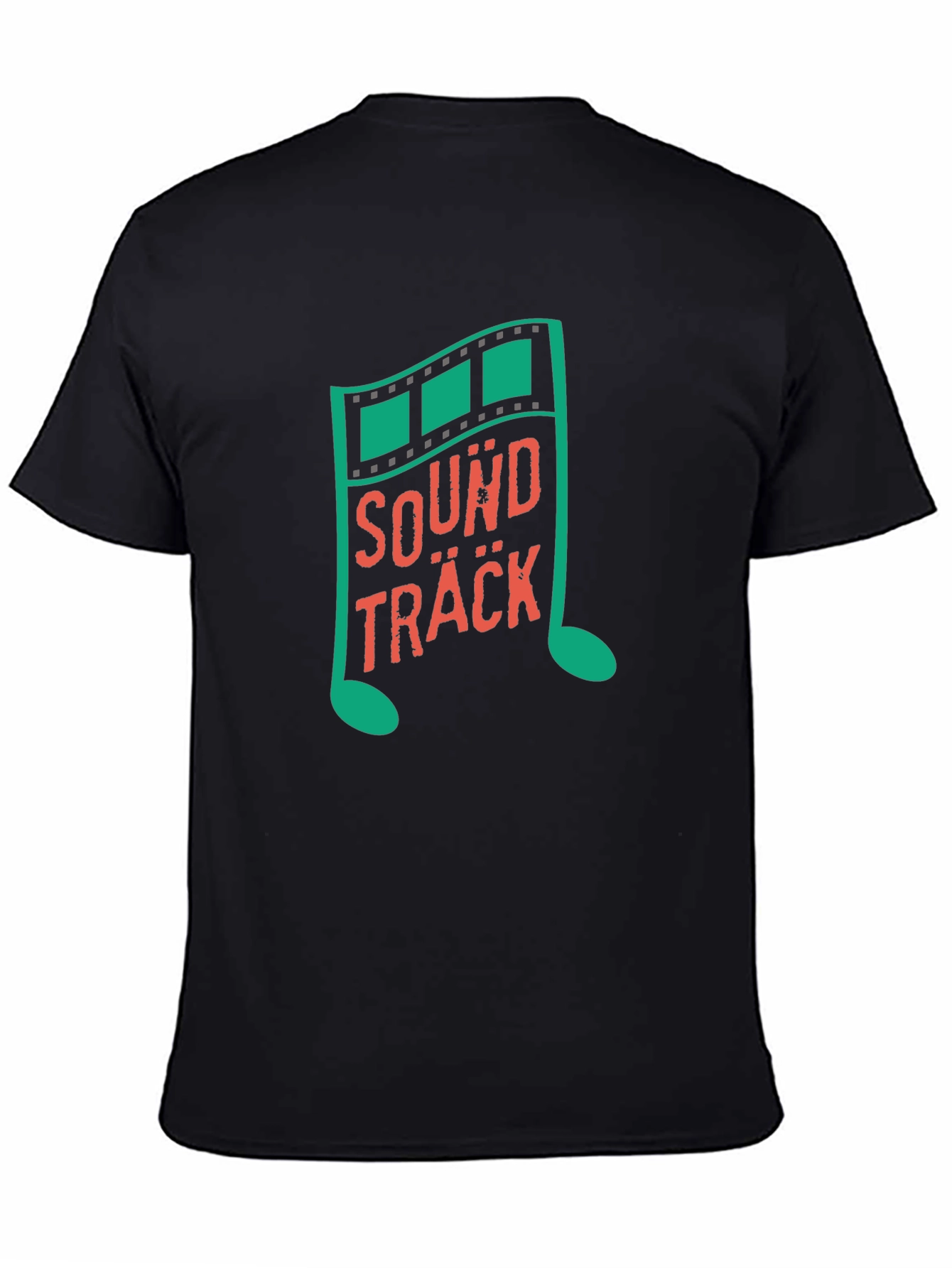 Soundtrack Music Note Graphic Tee - Trendy Black T-Shirt