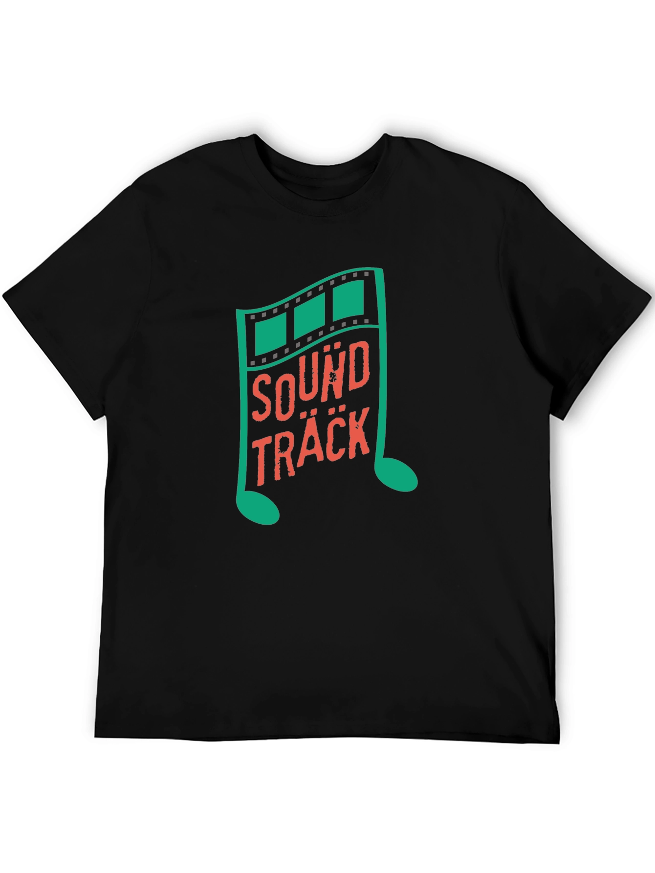 Soundtrack Music Note Graphic Tee - Trendy Black T-Shirt