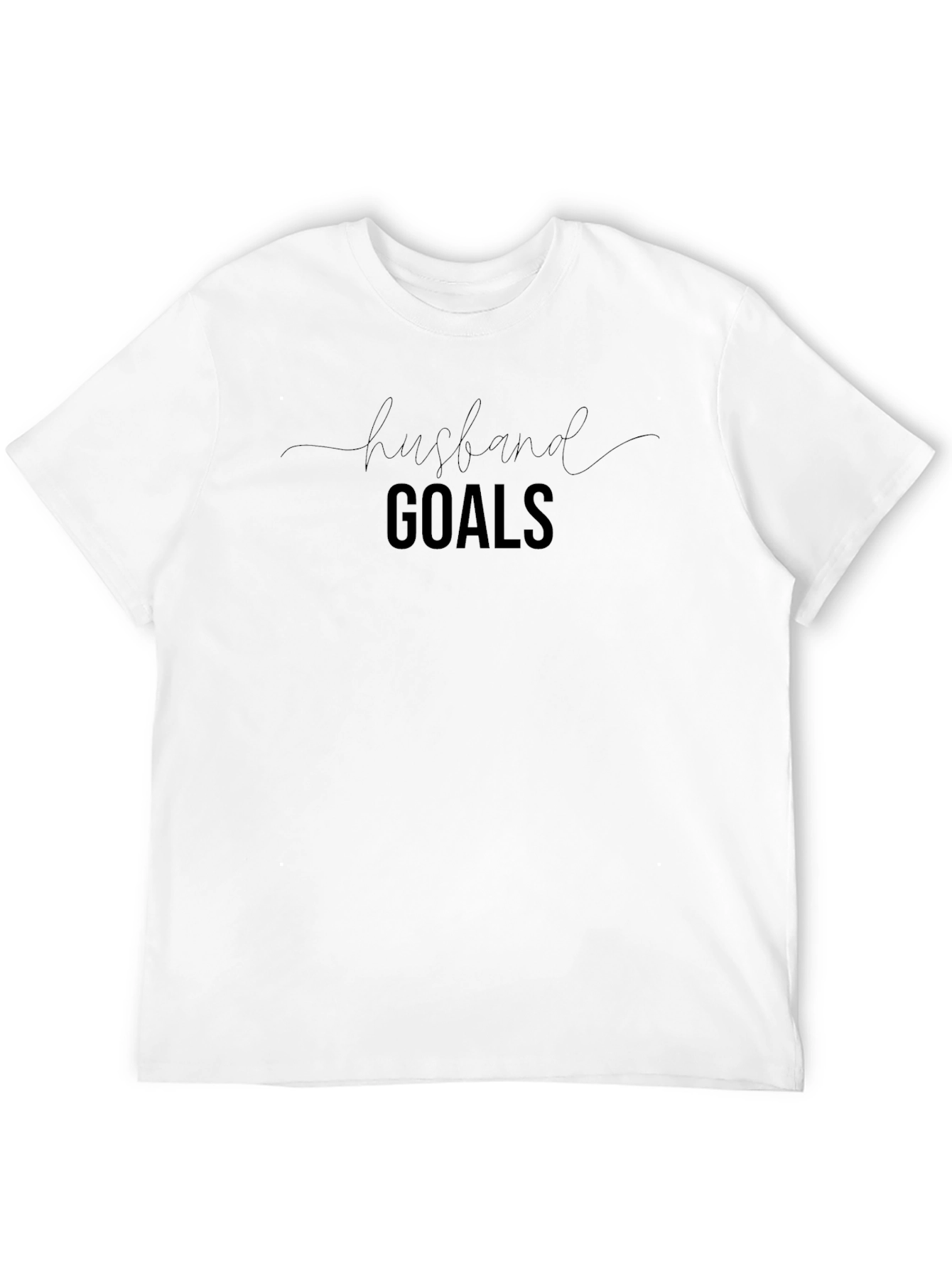 Husband Goals Graphic Print Crewneck T-Shirt