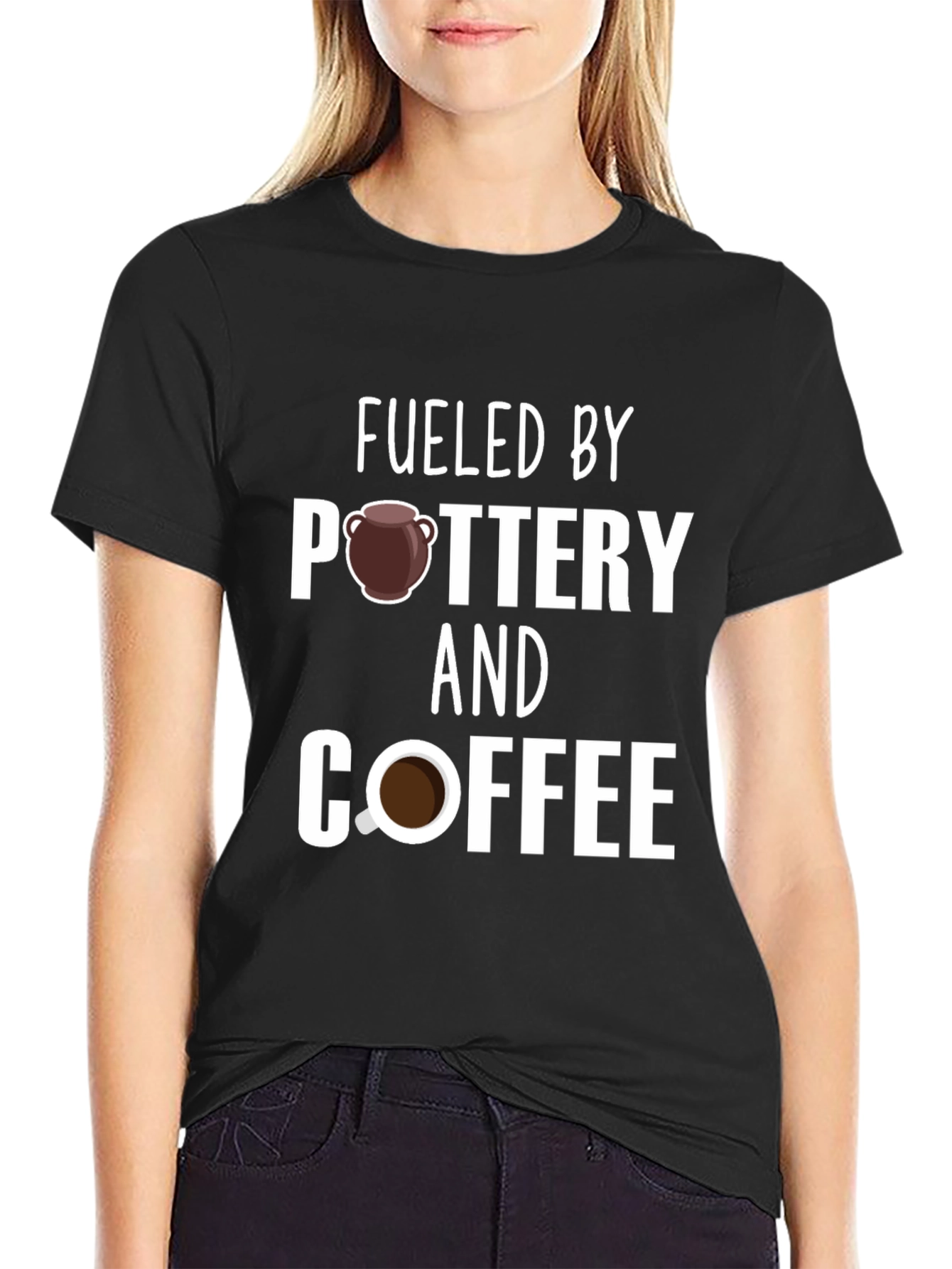 Fueled by Pottery and Coffee T-Shirt
