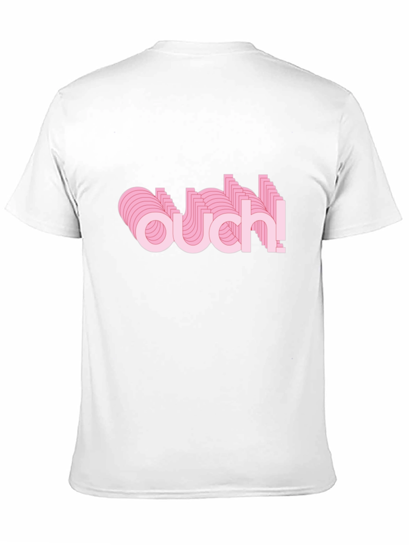 Trendy Ouch! Graphic Black T-Shirt