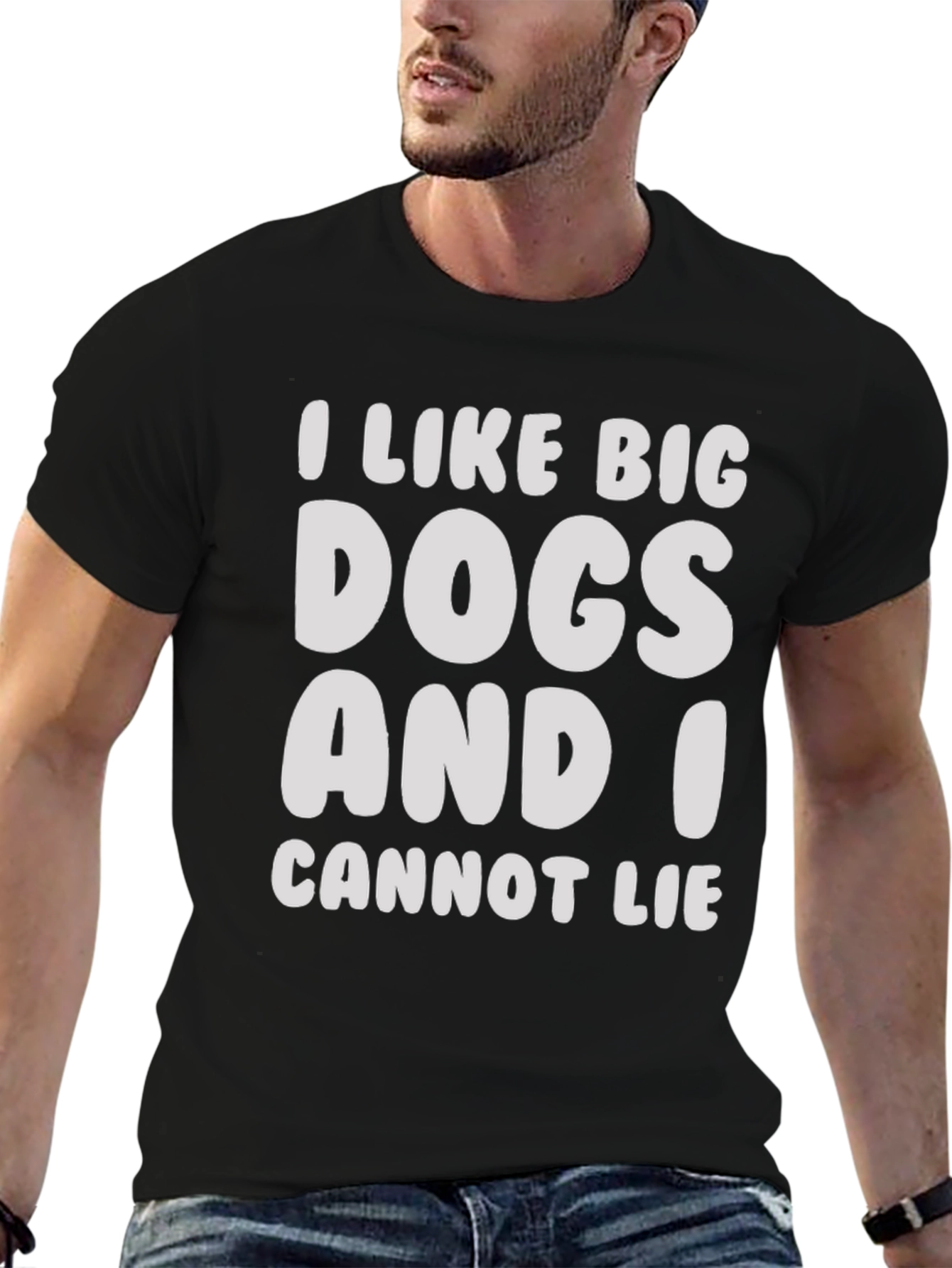 I Like Big Dogs Funny Graphic Tee