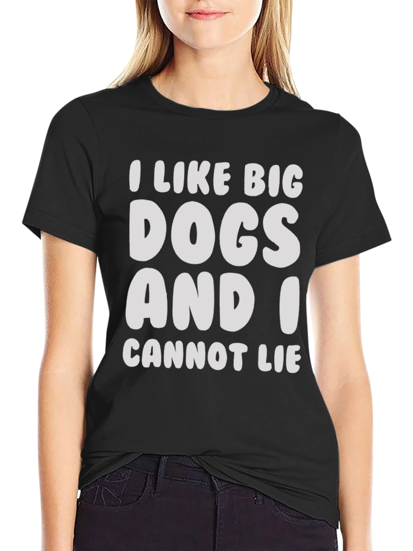 I Like Big Dogs Funny Graphic Tee