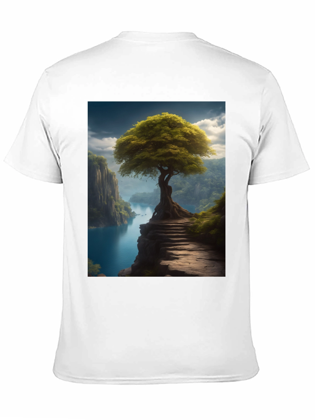 Nature Tree Graphic Tee - Mens Black T-Shirt