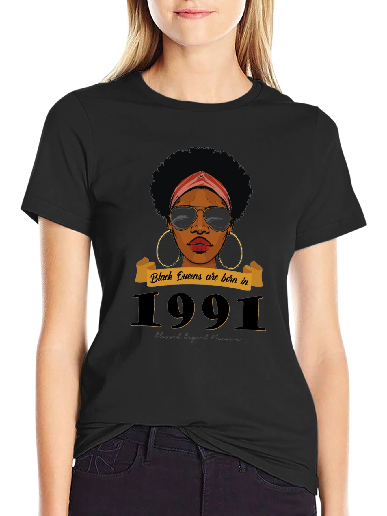 Black Queen 1991 Birthday T-Shirt