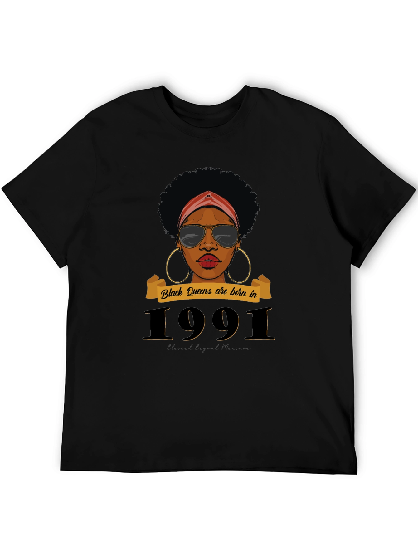 Black Queen 1991 Birthday T-Shirt