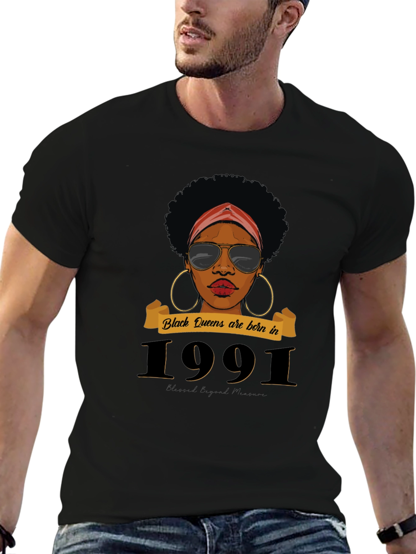 Black Queen 1991 Birthday T-Shirt