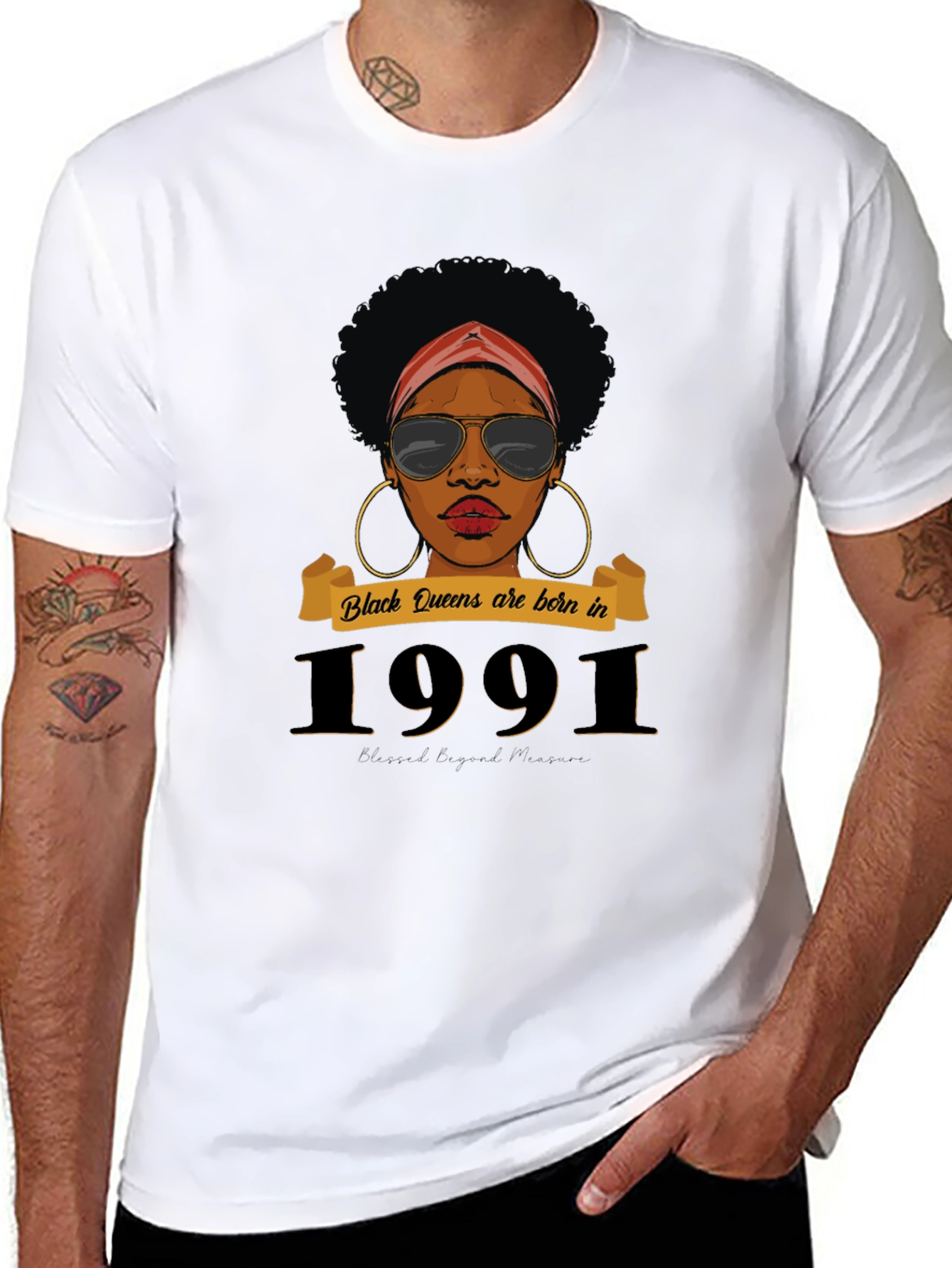 Black Queen 1991 Birthday T-Shirt