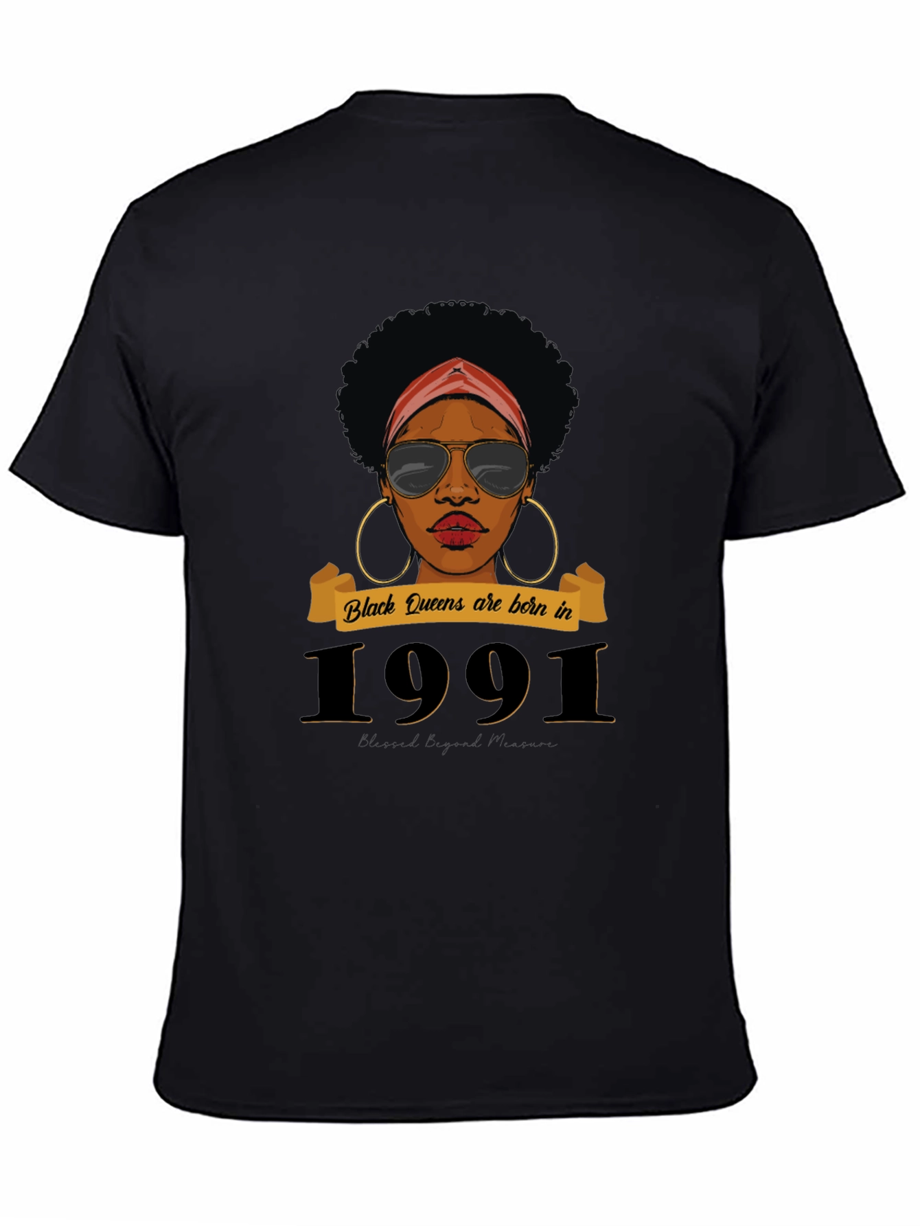Black Queen 1991 Birthday T-Shirt