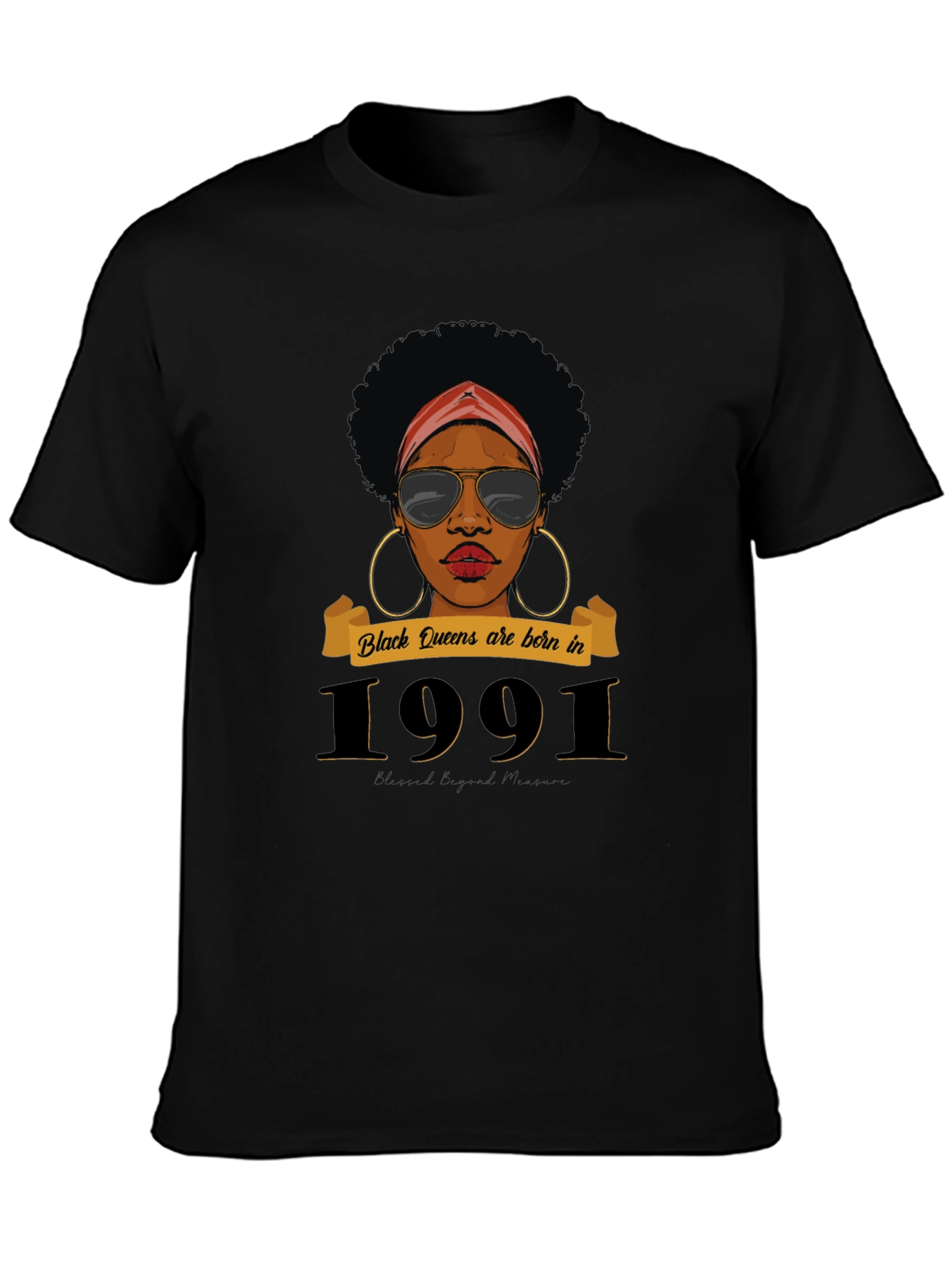 Black Queen 1991 Birthday T-Shirt