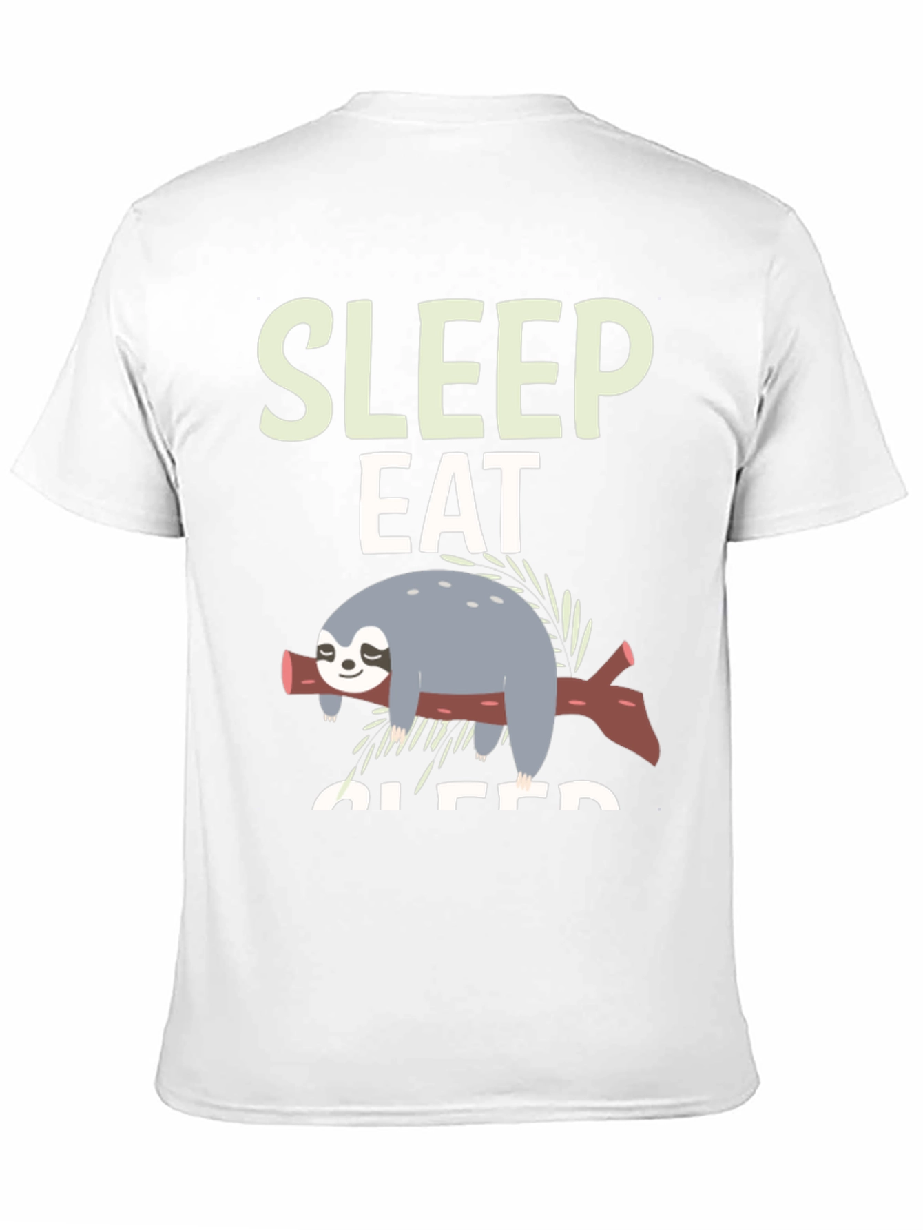 Sleep Eat Sloth Tee - Funny Relaxed Graphic T-Shirt