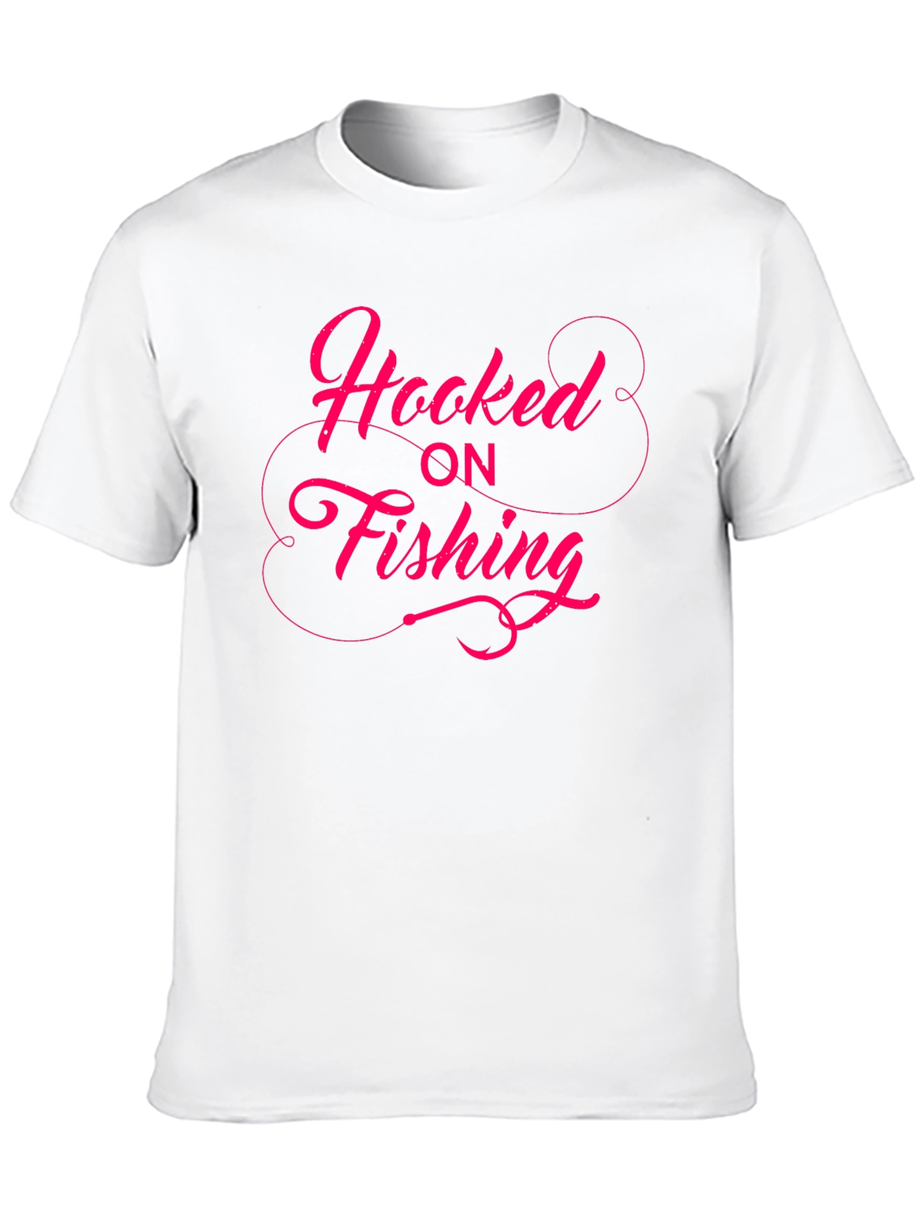 Hooked on Fishing Graphic Tee - Black T-Shirt