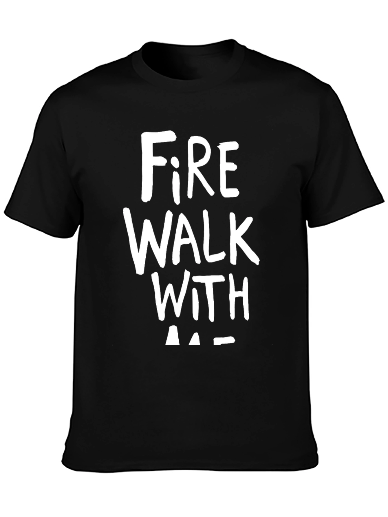 Fire Walk With Me Graphic Tee - Black