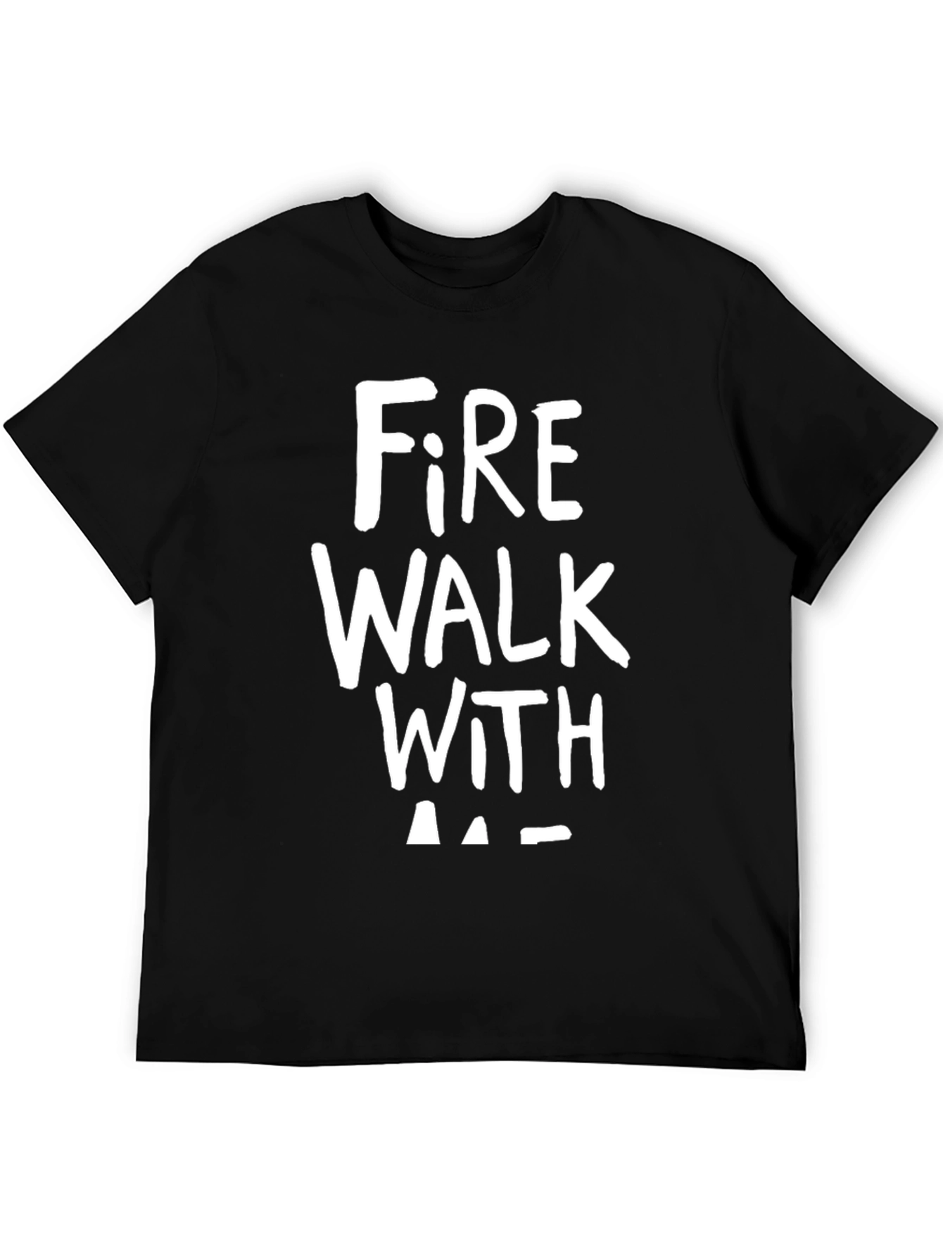Fire Walk With Me Graphic Tee - Black