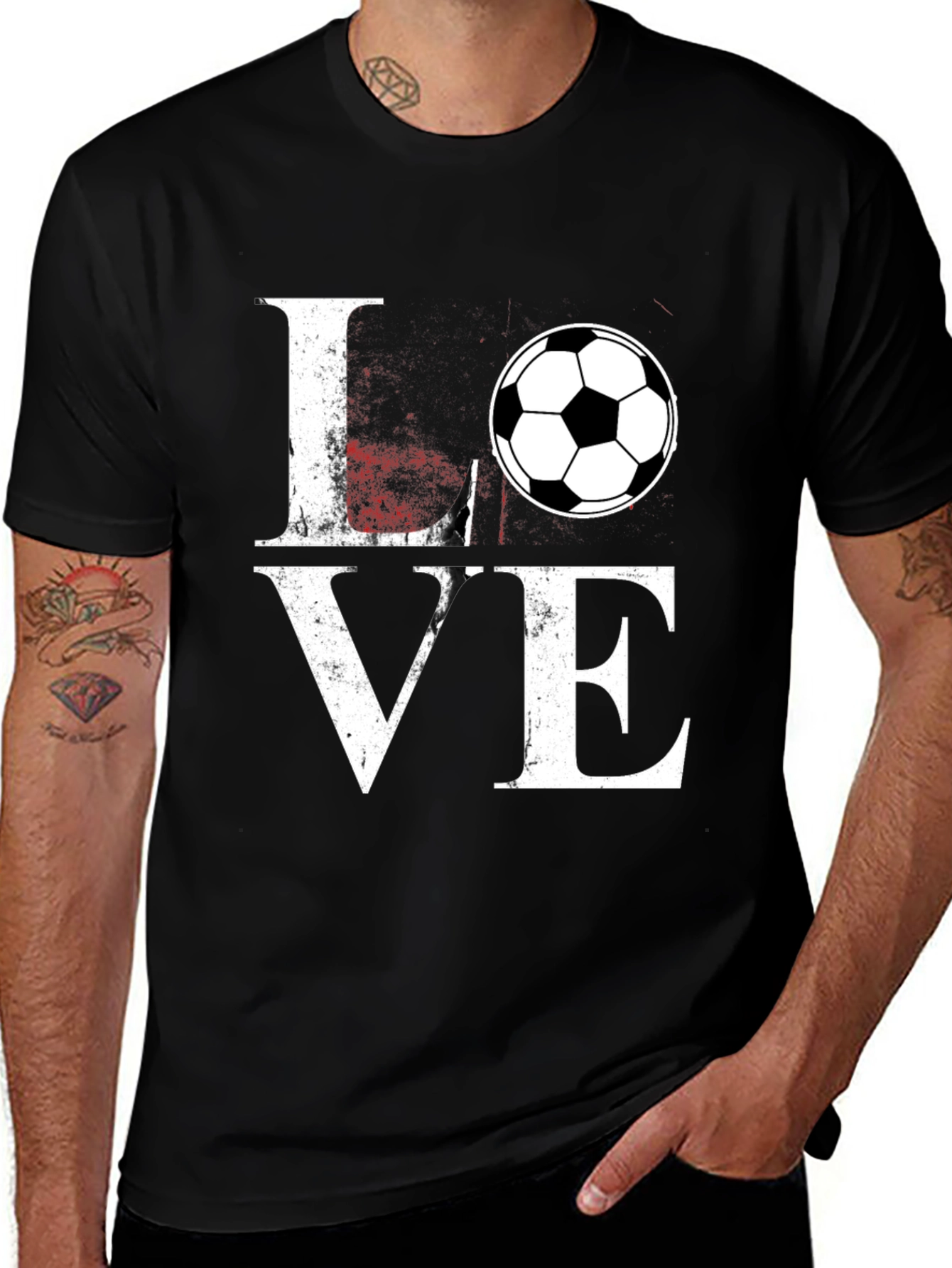Soccer LOVE T-Shirt - Stylish Graphic Tee