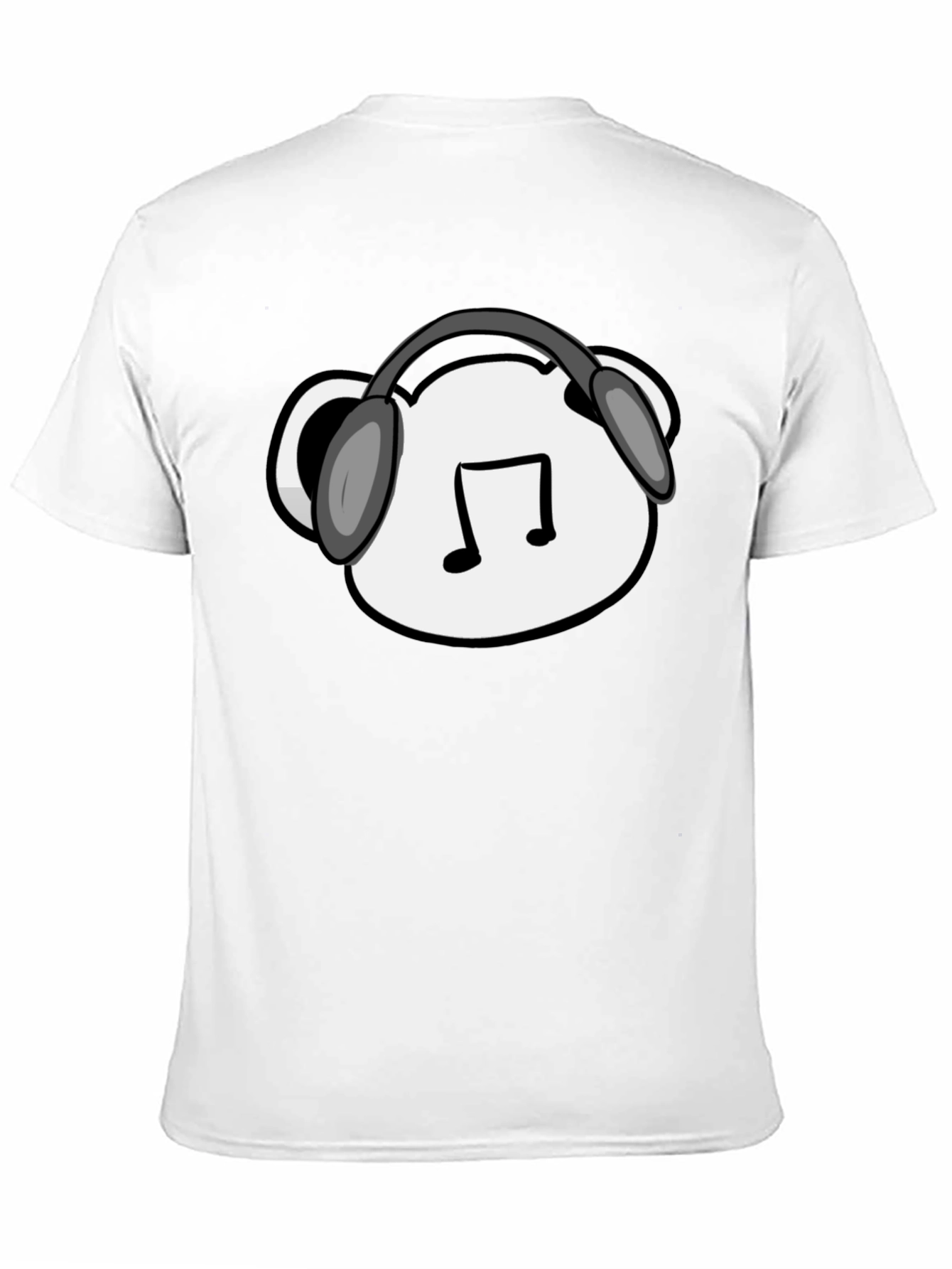 Musical Bear T-Shirt - Black Cotton Blend