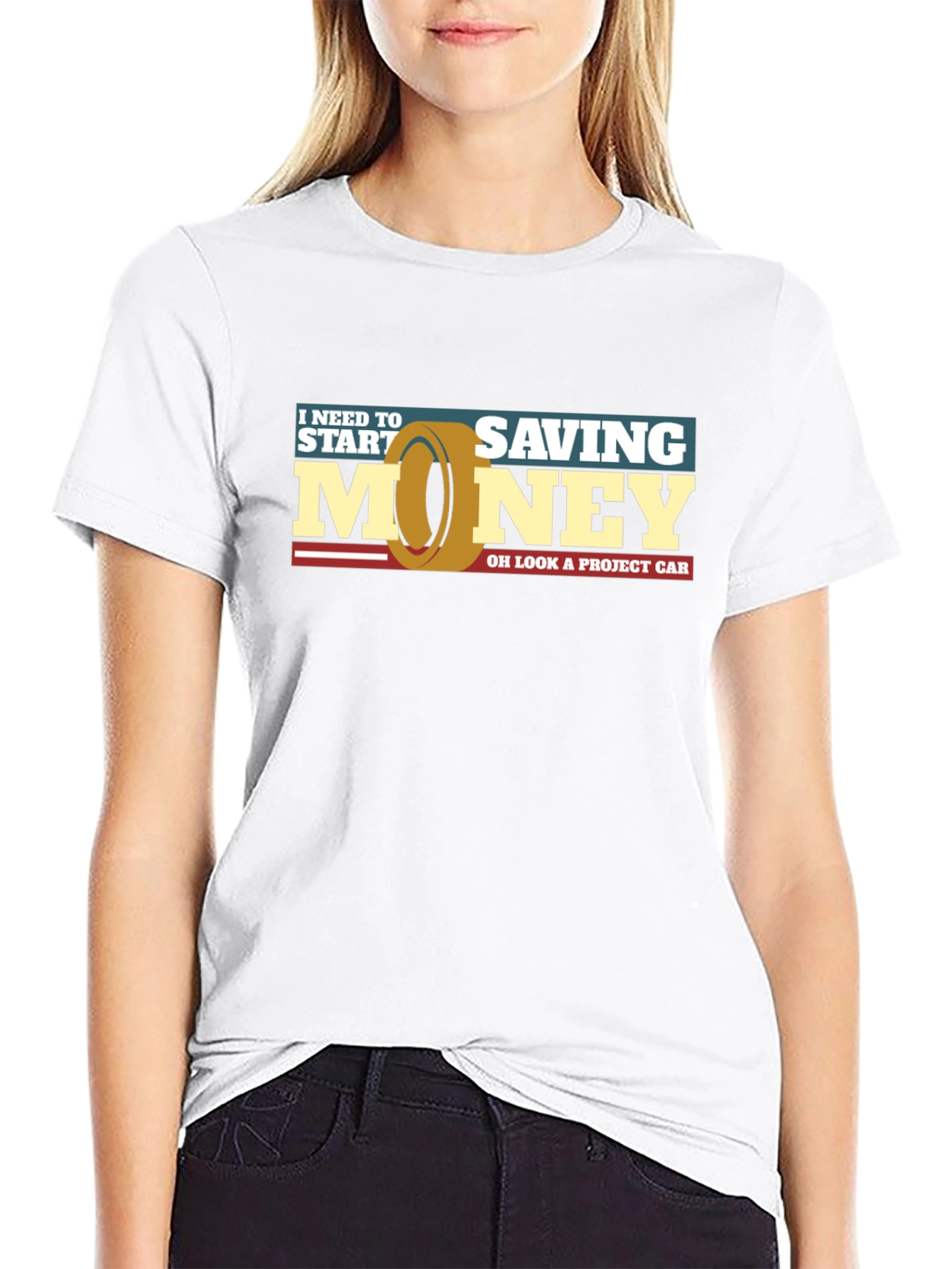 Funny Car Project T-Shirt - Saving Money Graphic Tee