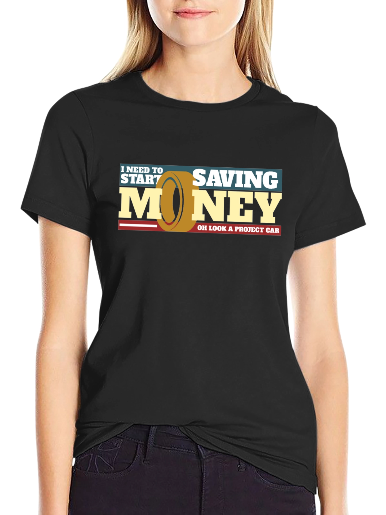 Funny Car Project T-Shirt - Saving Money Graphic Tee
