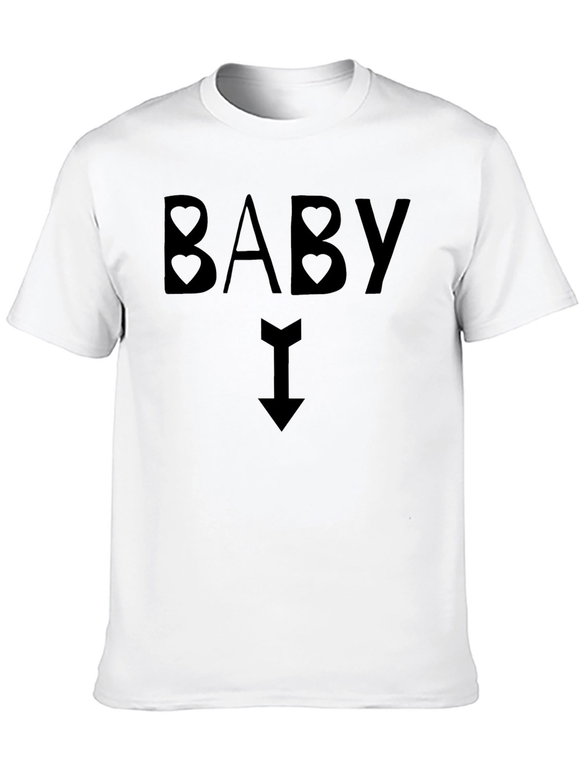 Baby Arrow Pointing Down Black T-Shirt