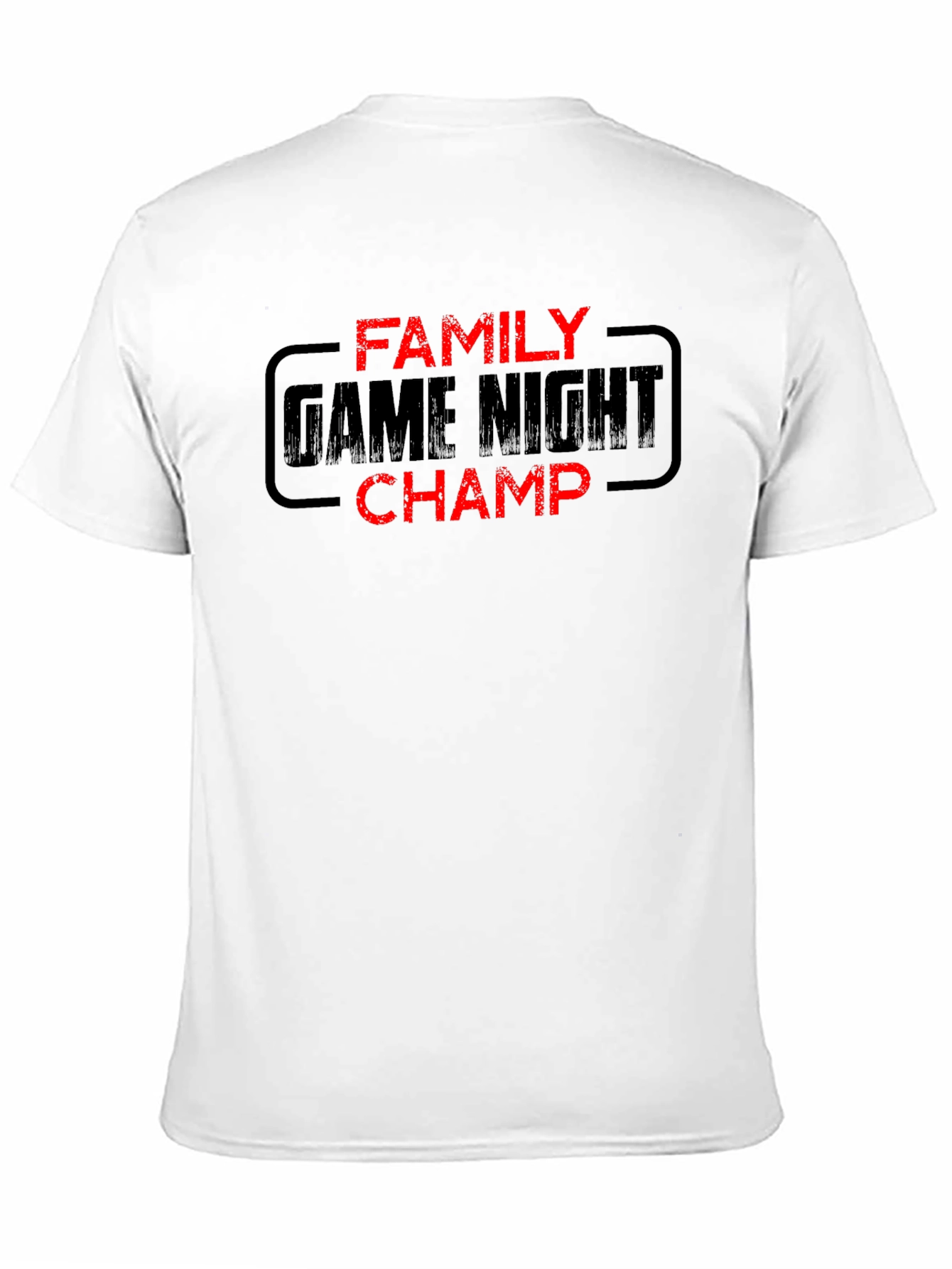 Family Game Night Champ Black T-Shirt