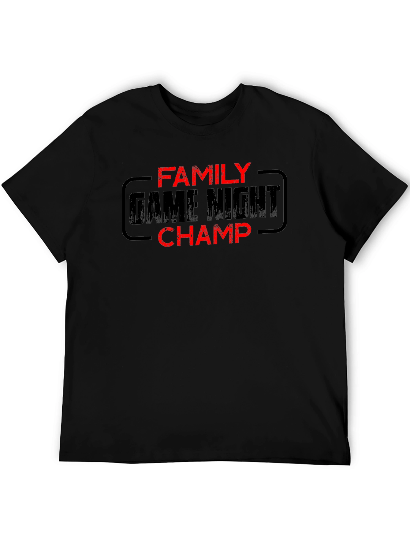 Family Game Night Champ Black T-Shirt