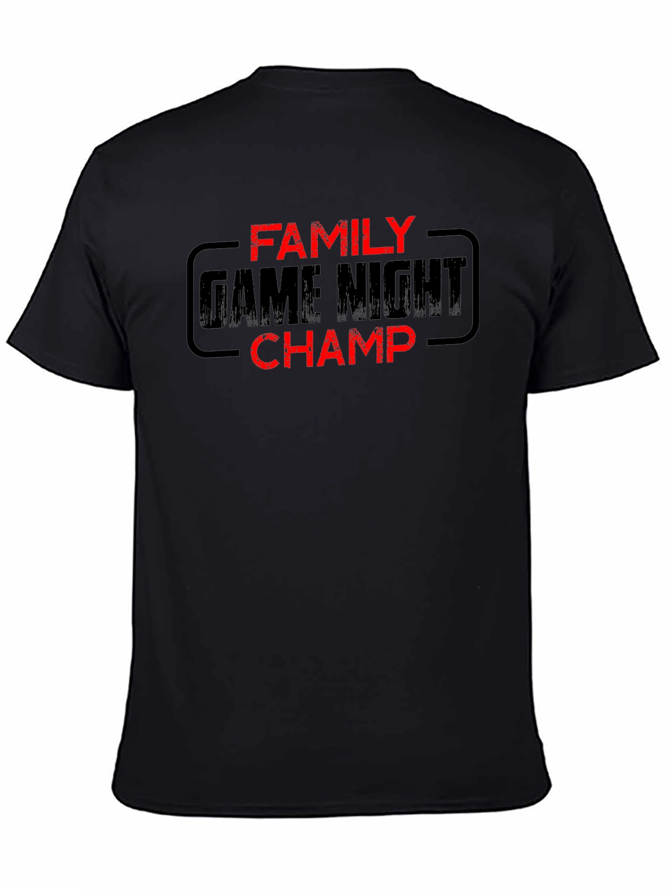 Family Game Night Champ Black T-Shirt