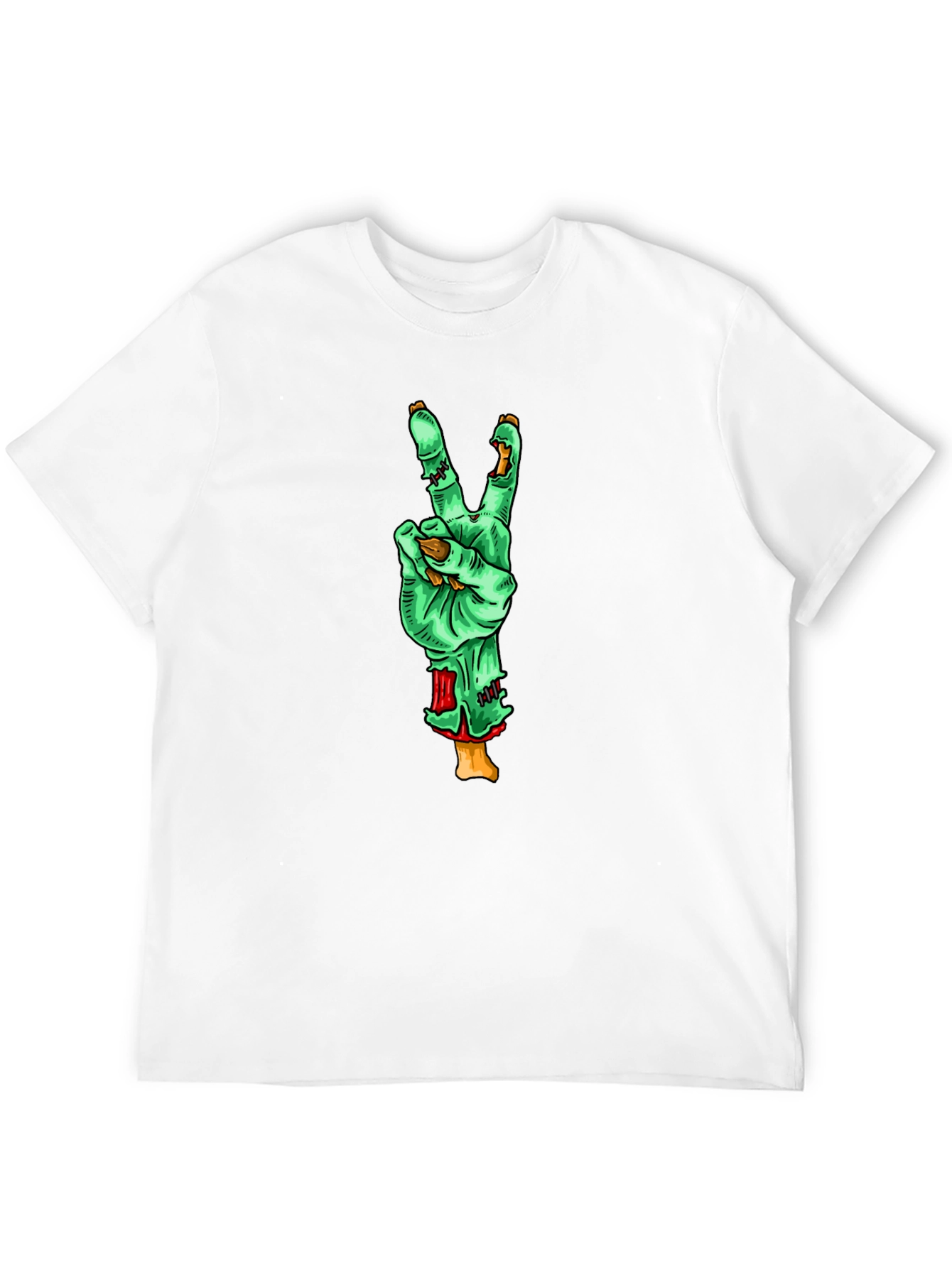 Zombie Peace Sign T-Shirt - Black