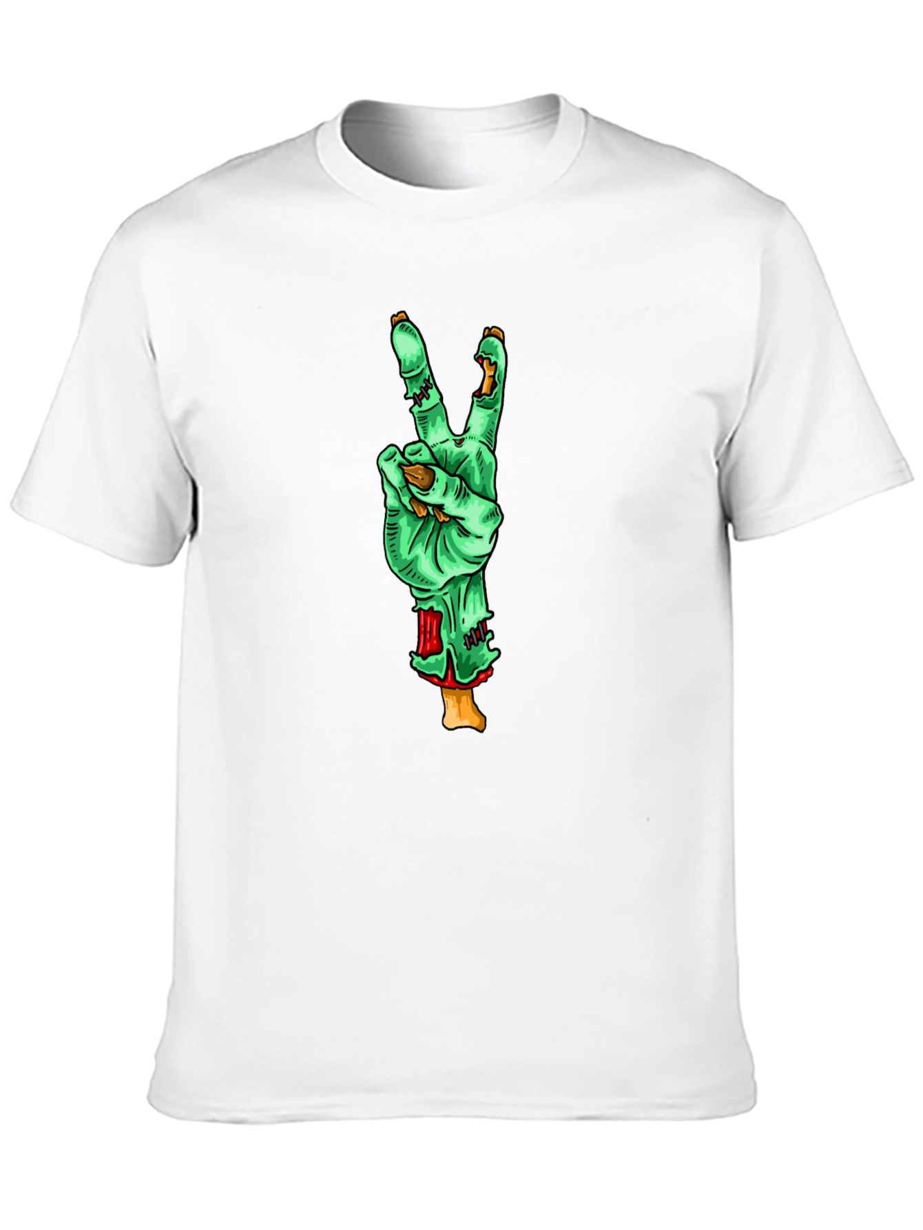 Zombie Peace Sign T-Shirt - Black