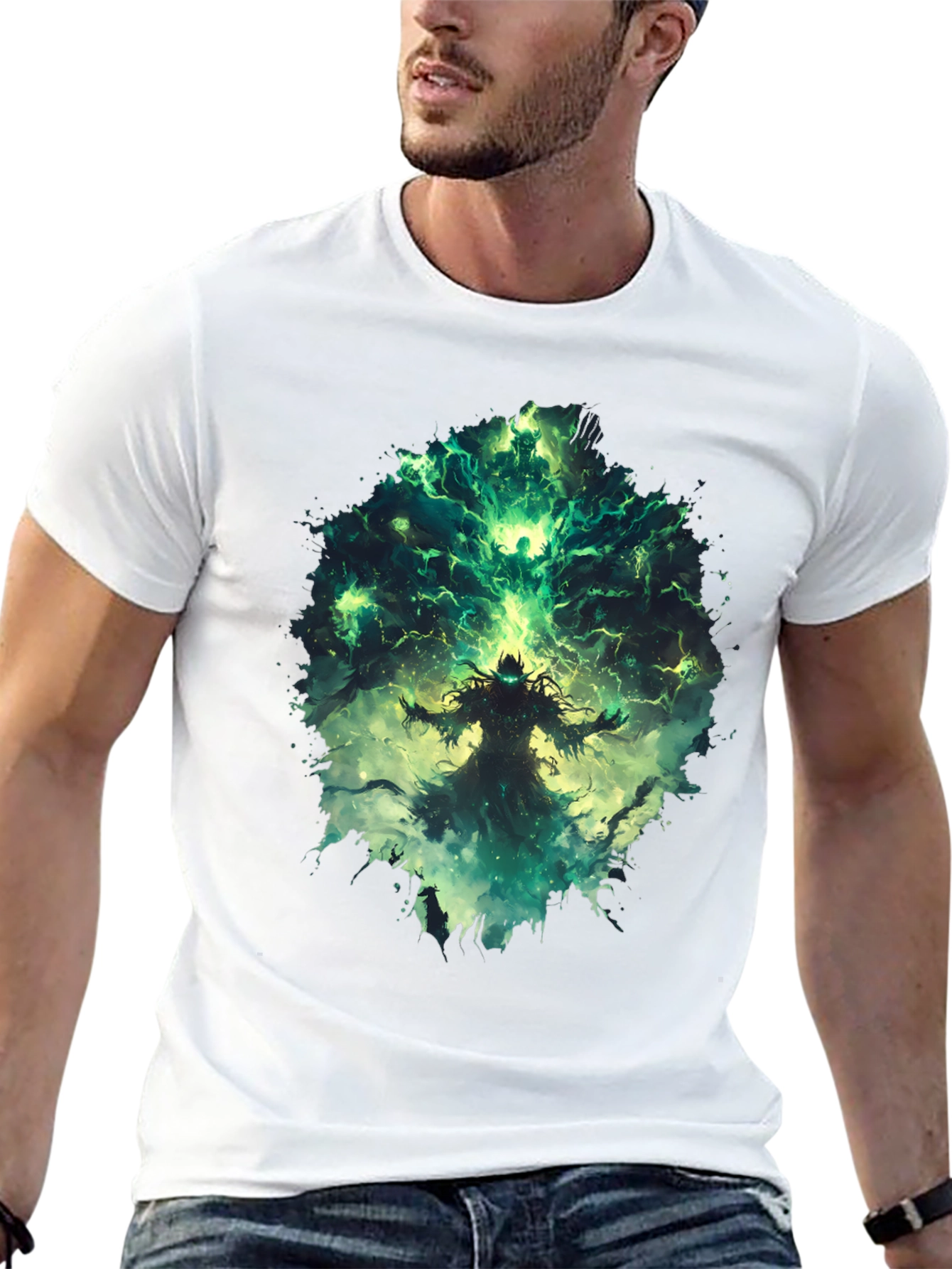 Mystic Sorcerer Graphic Tee - Black