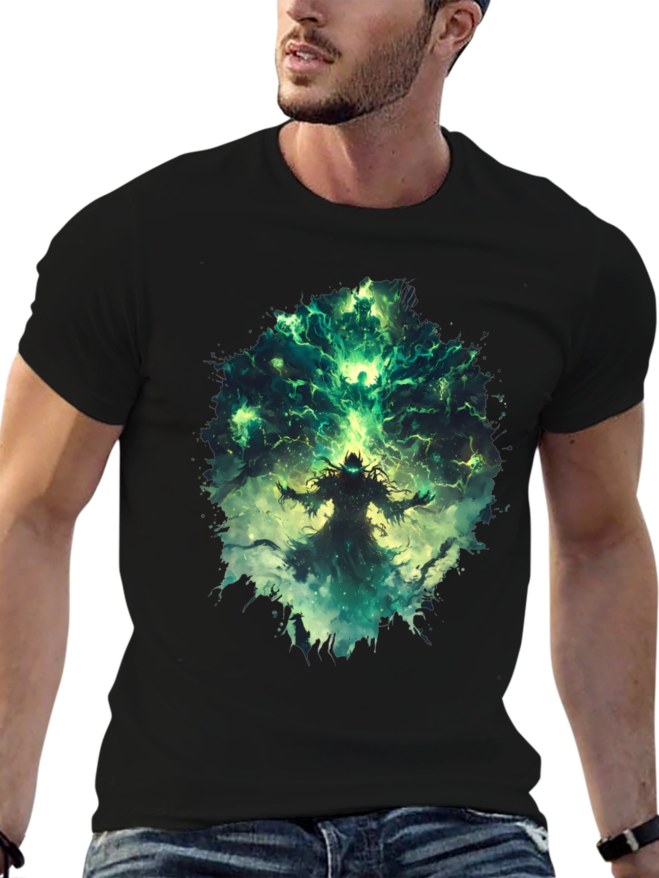 Mystic Sorcerer Graphic Tee - Black