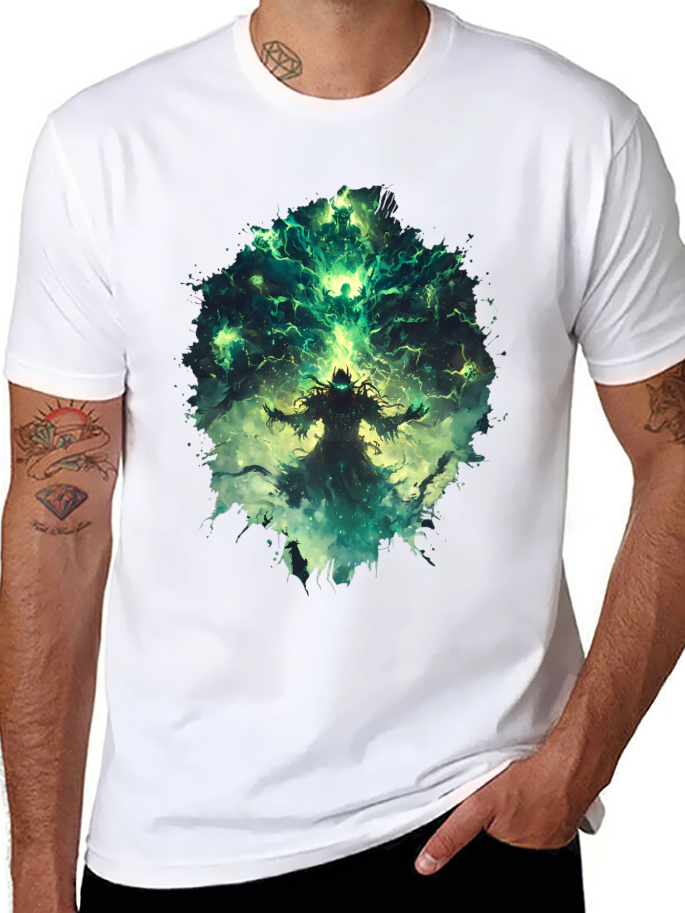 Mystic Sorcerer Graphic Tee - Black