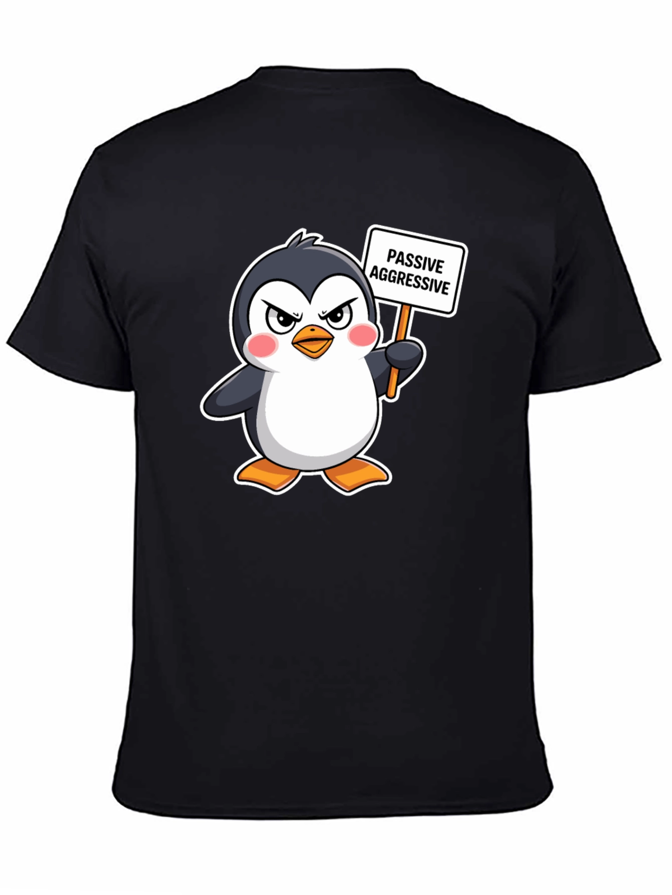 Passive Aggressive Penguin Graphic T-Shirt