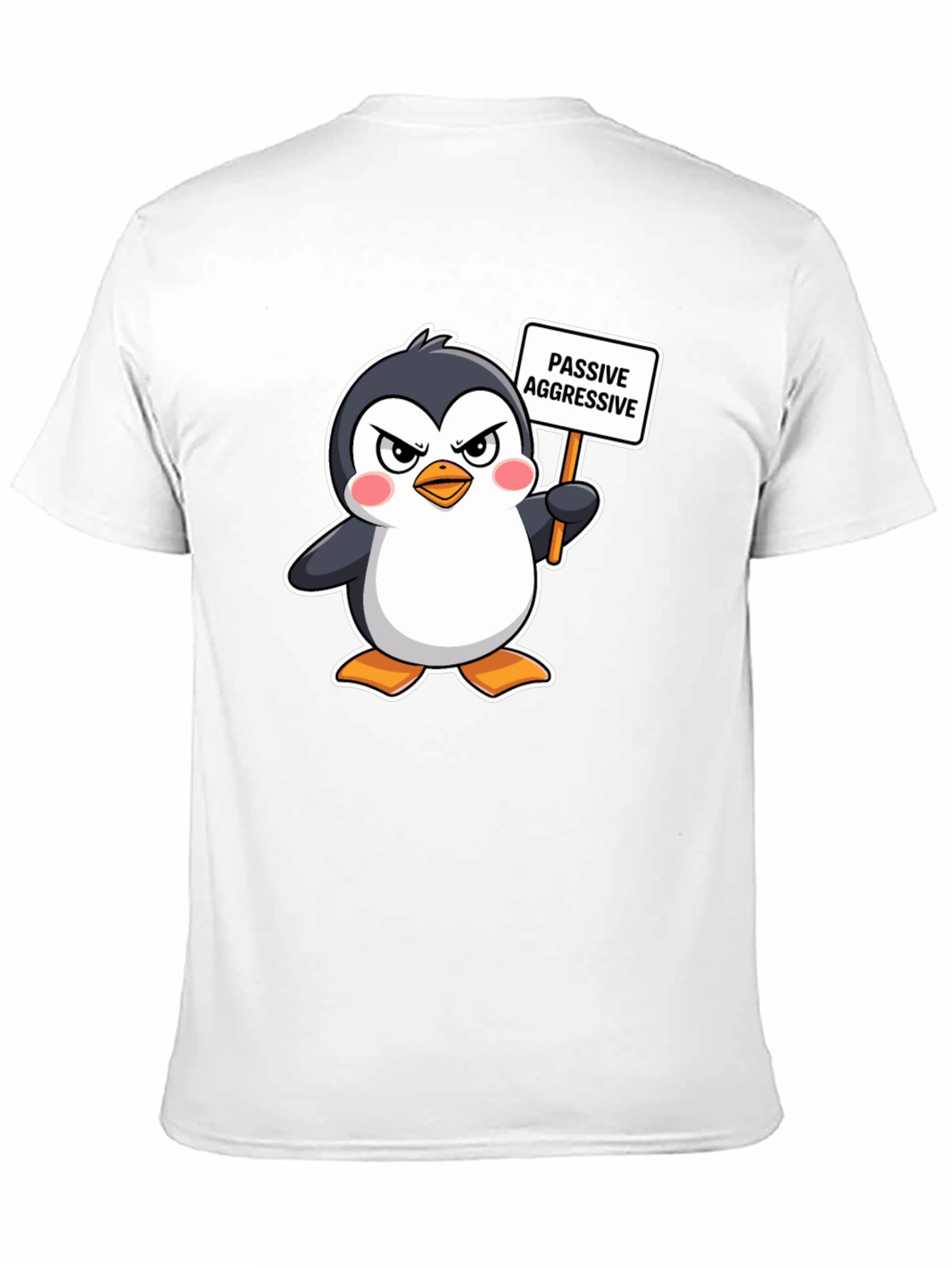 Passive Aggressive Penguin Graphic T-Shirt
