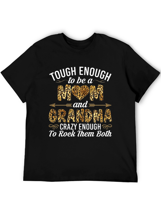 Tough Enough Mom & Grandma Leopard Print T-Shirt