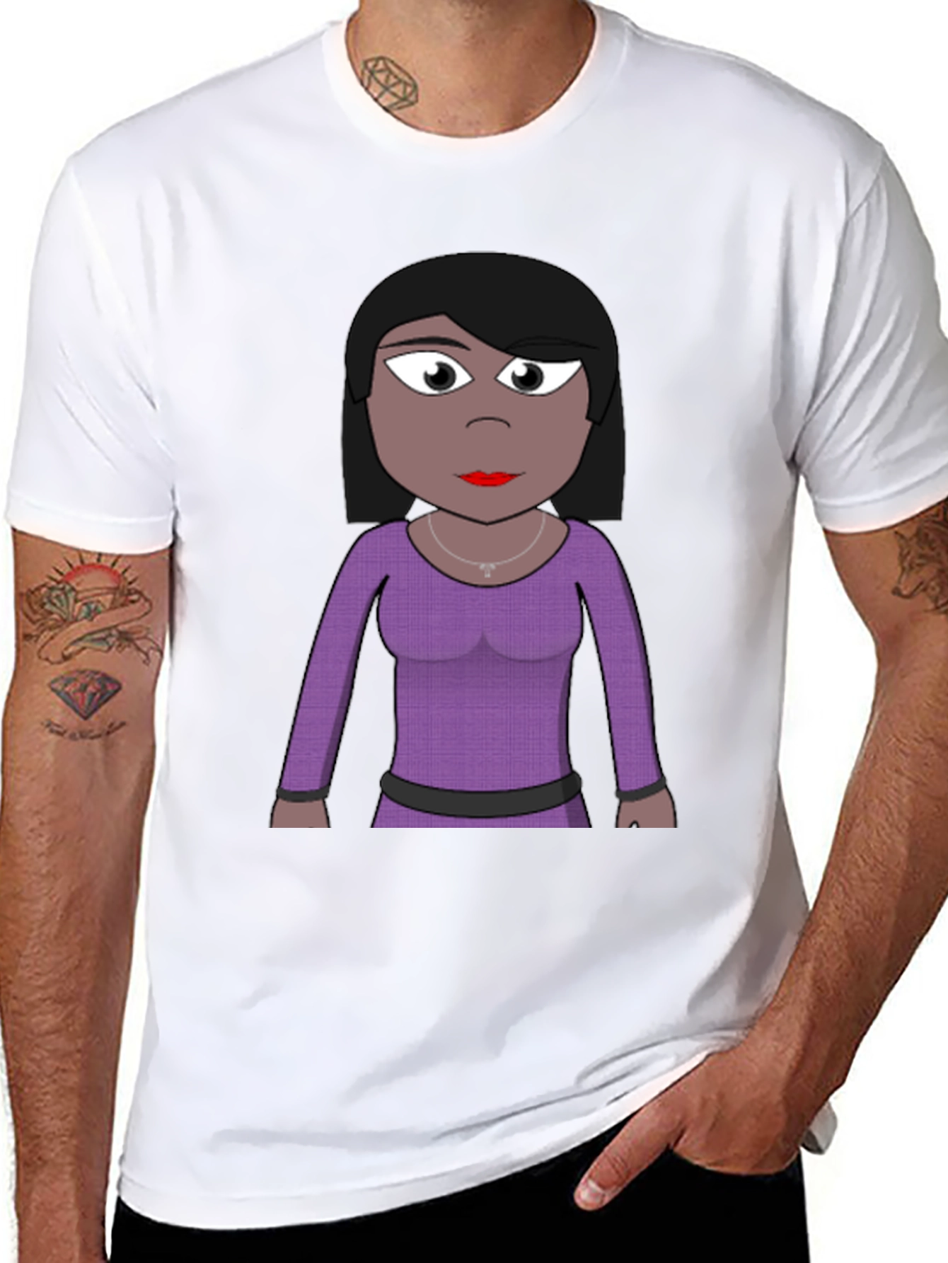Cartoon Woman T-Shirt