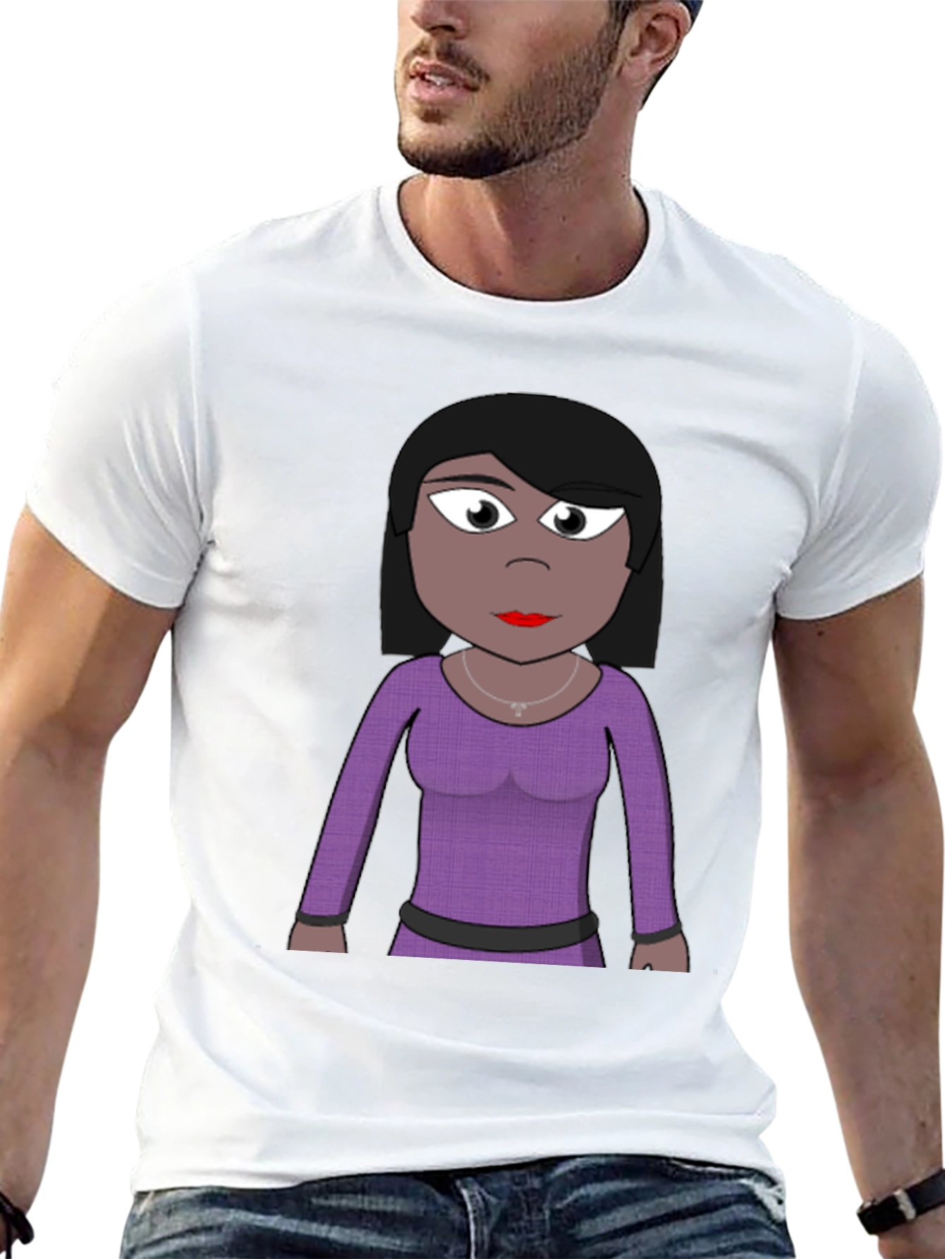 Cartoon Woman T-Shirt