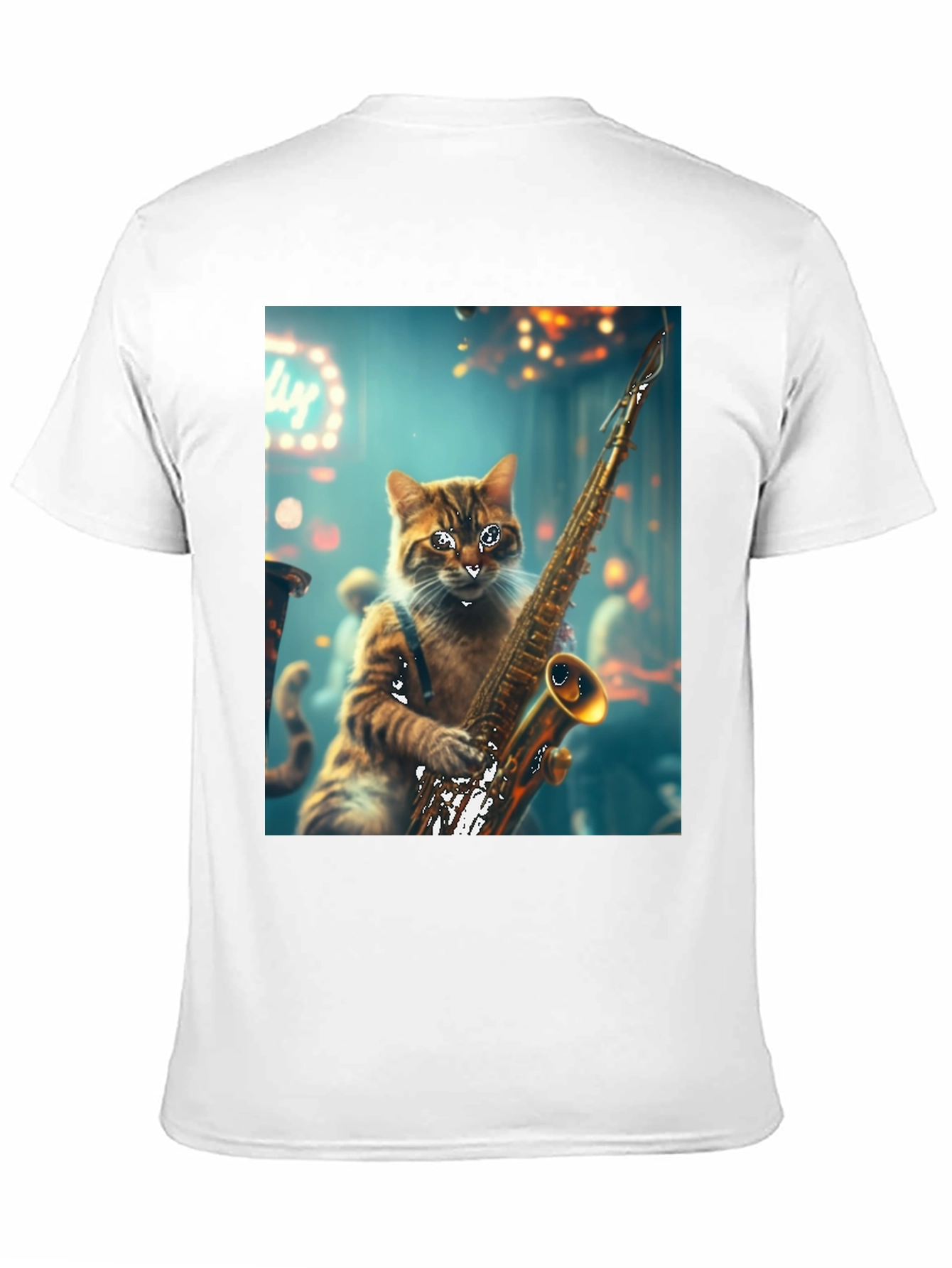 Jazz Cat Saxophone T-Shirt