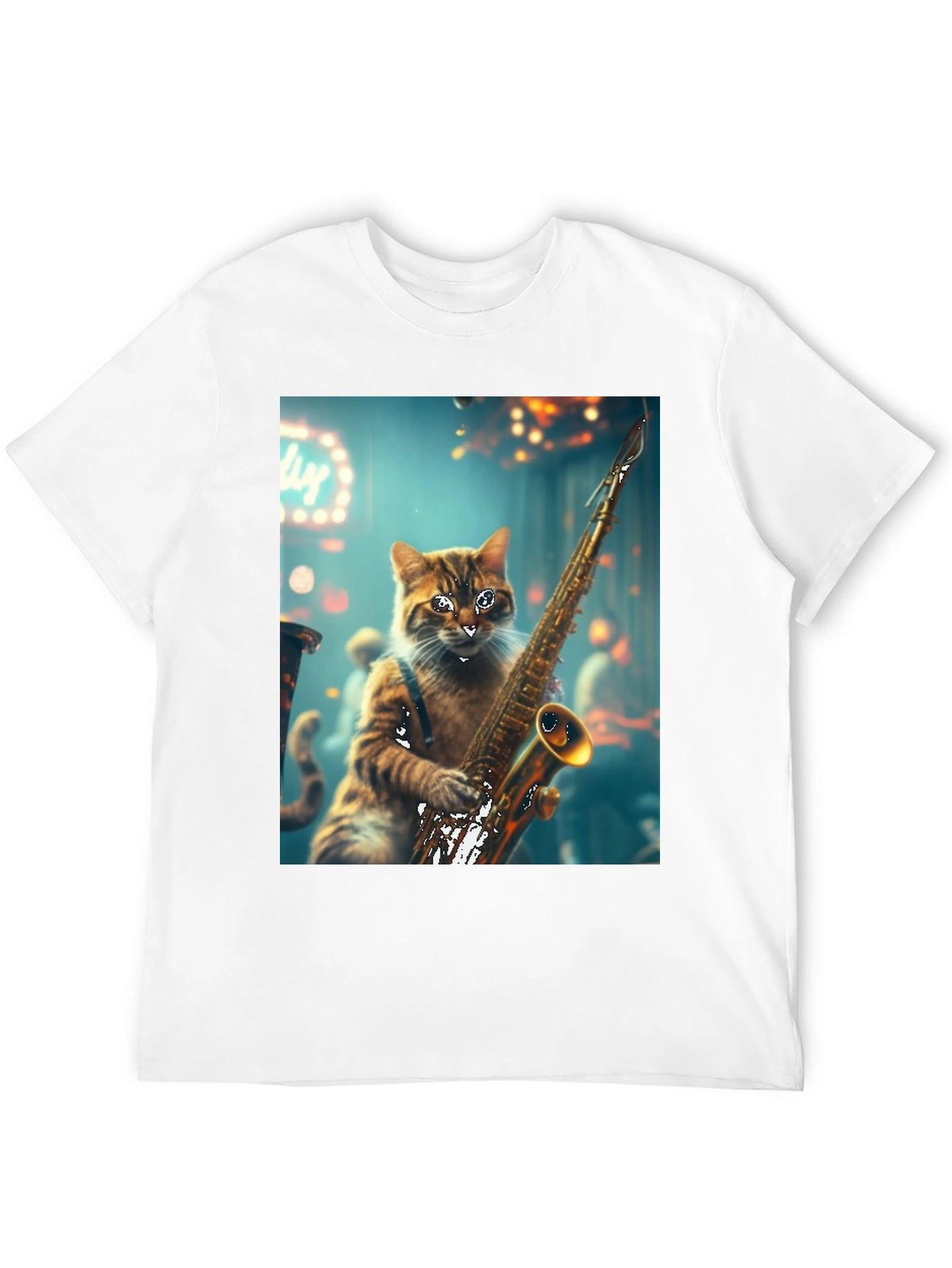 Jazz Cat Saxophone T-Shirt