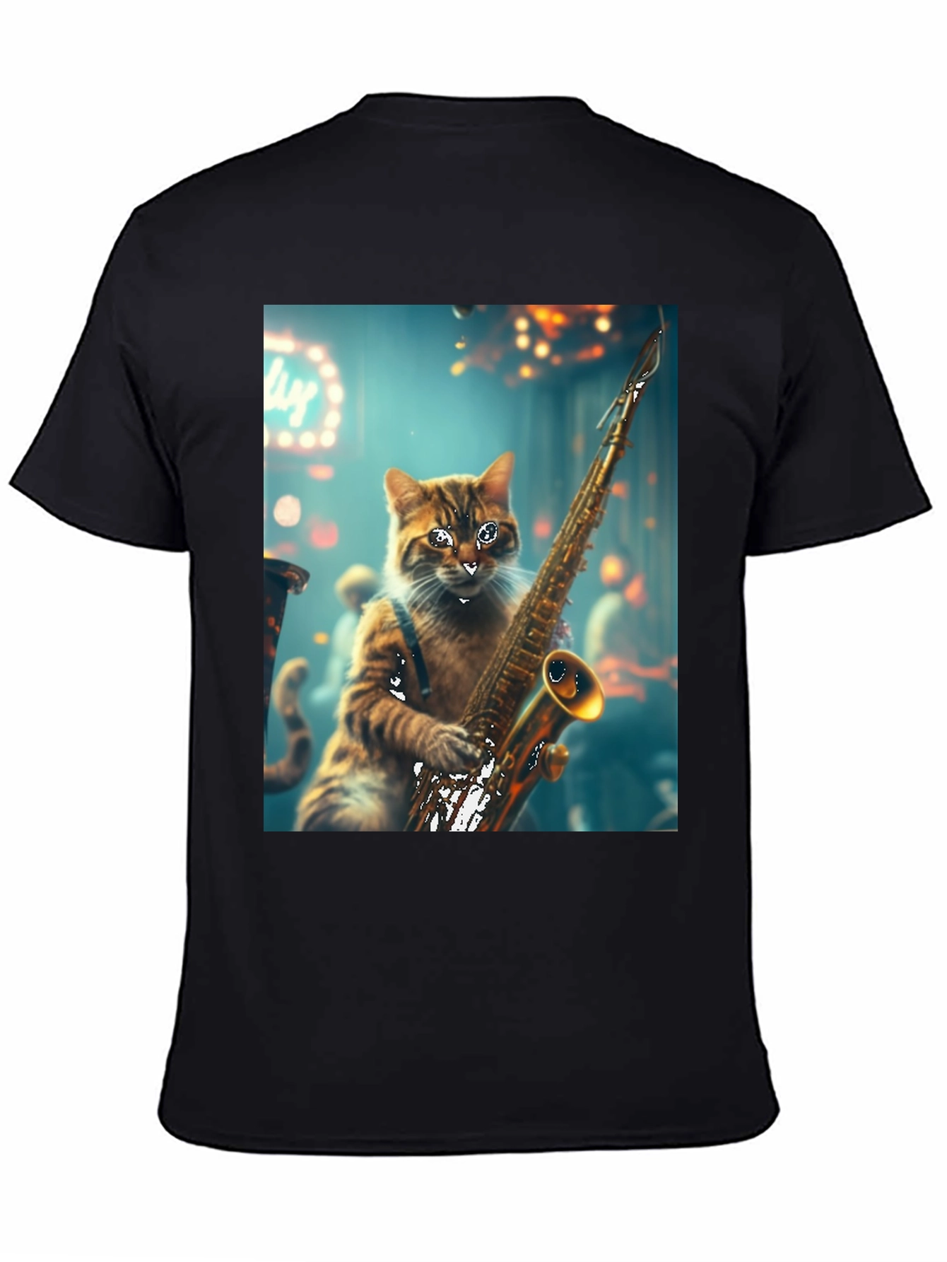 Jazz Cat Saxophone T-Shirt