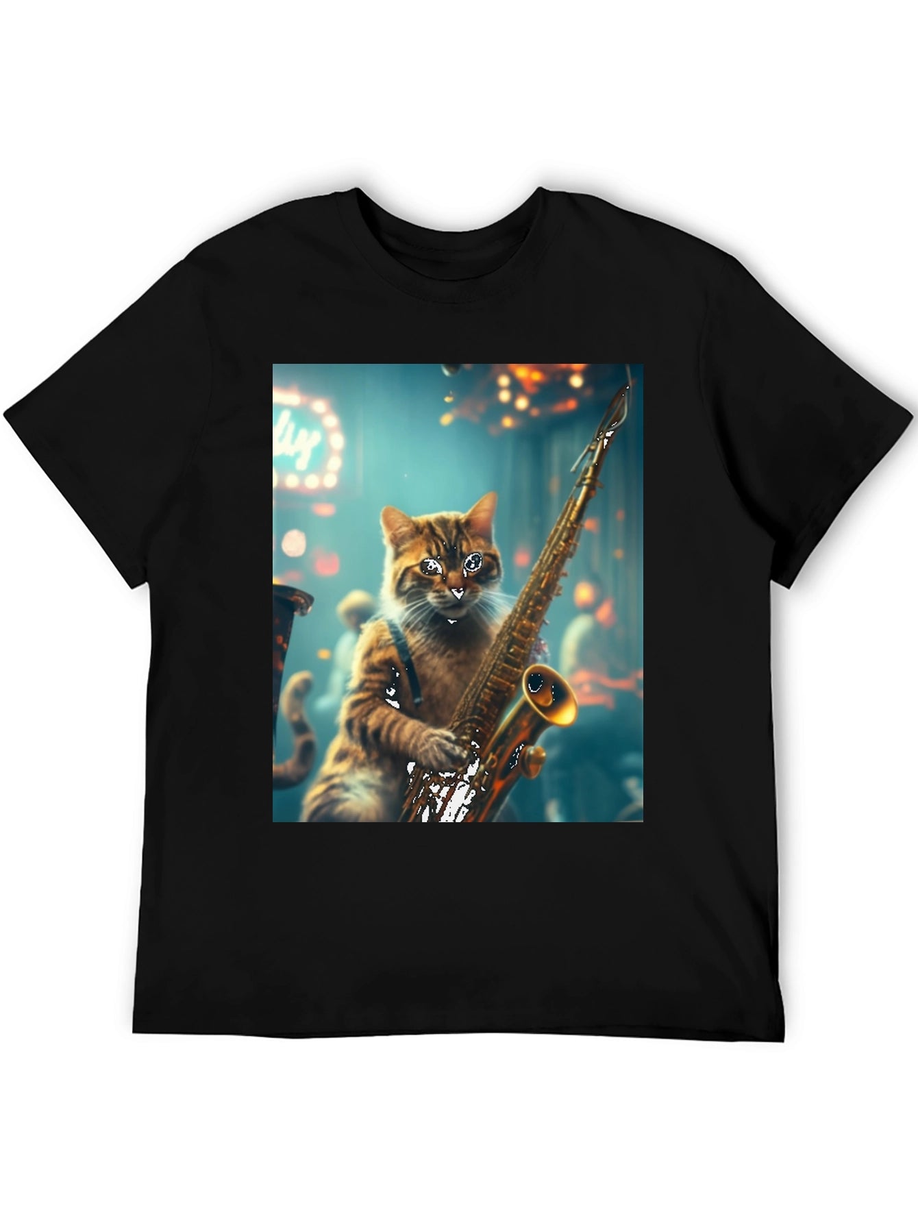 Jazz Cat Saxophone T-Shirt