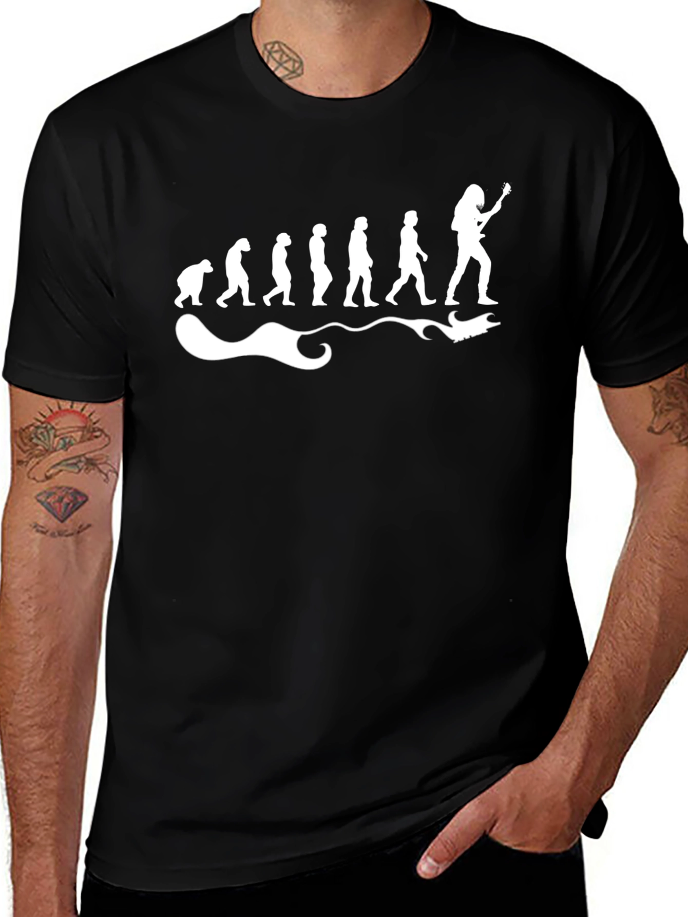 Evolution of Rocker T-Shirt - Black