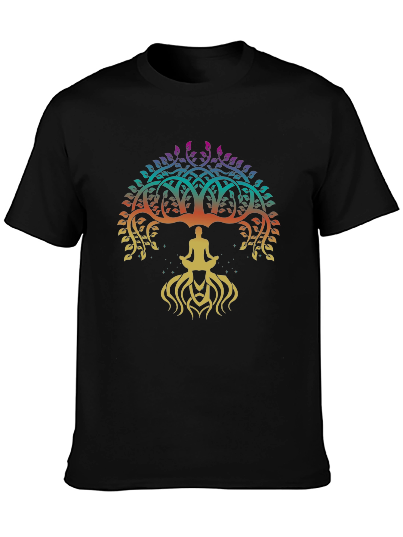 Tree of Life Yoga Meditation Mens T-Shirt