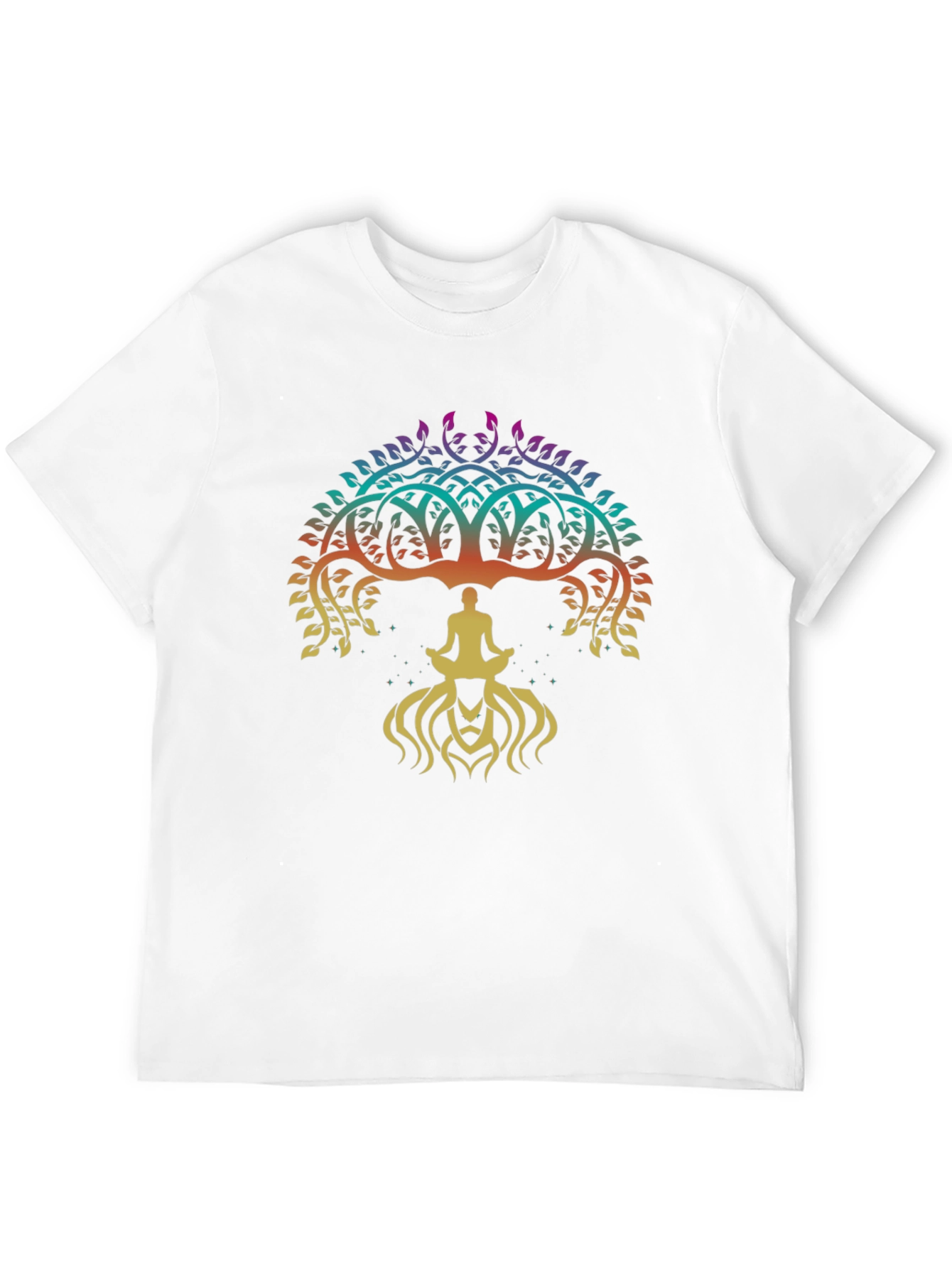 Tree of Life Yoga Meditation Mens T-Shirt