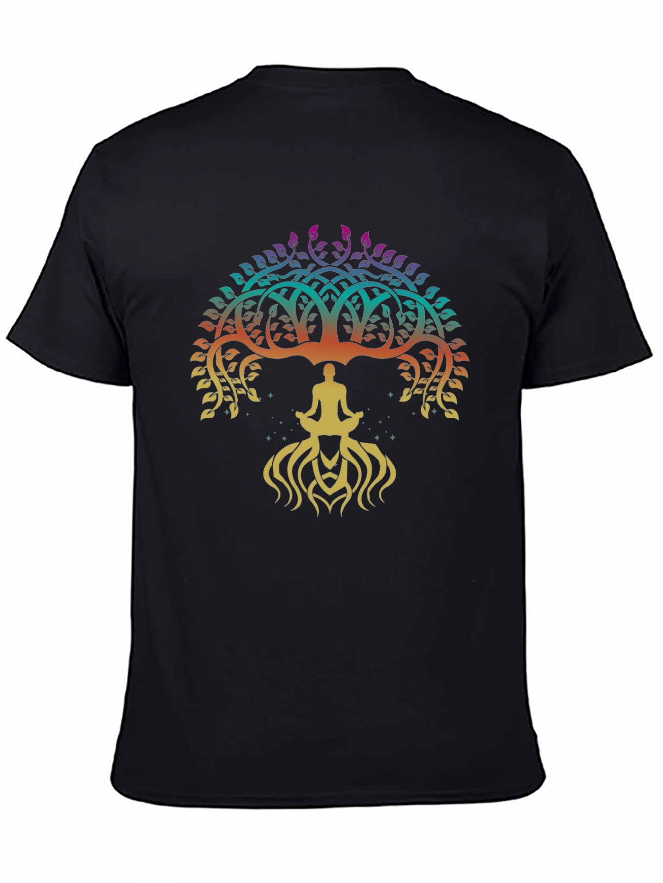 Tree of Life Yoga Meditation Mens T-Shirt