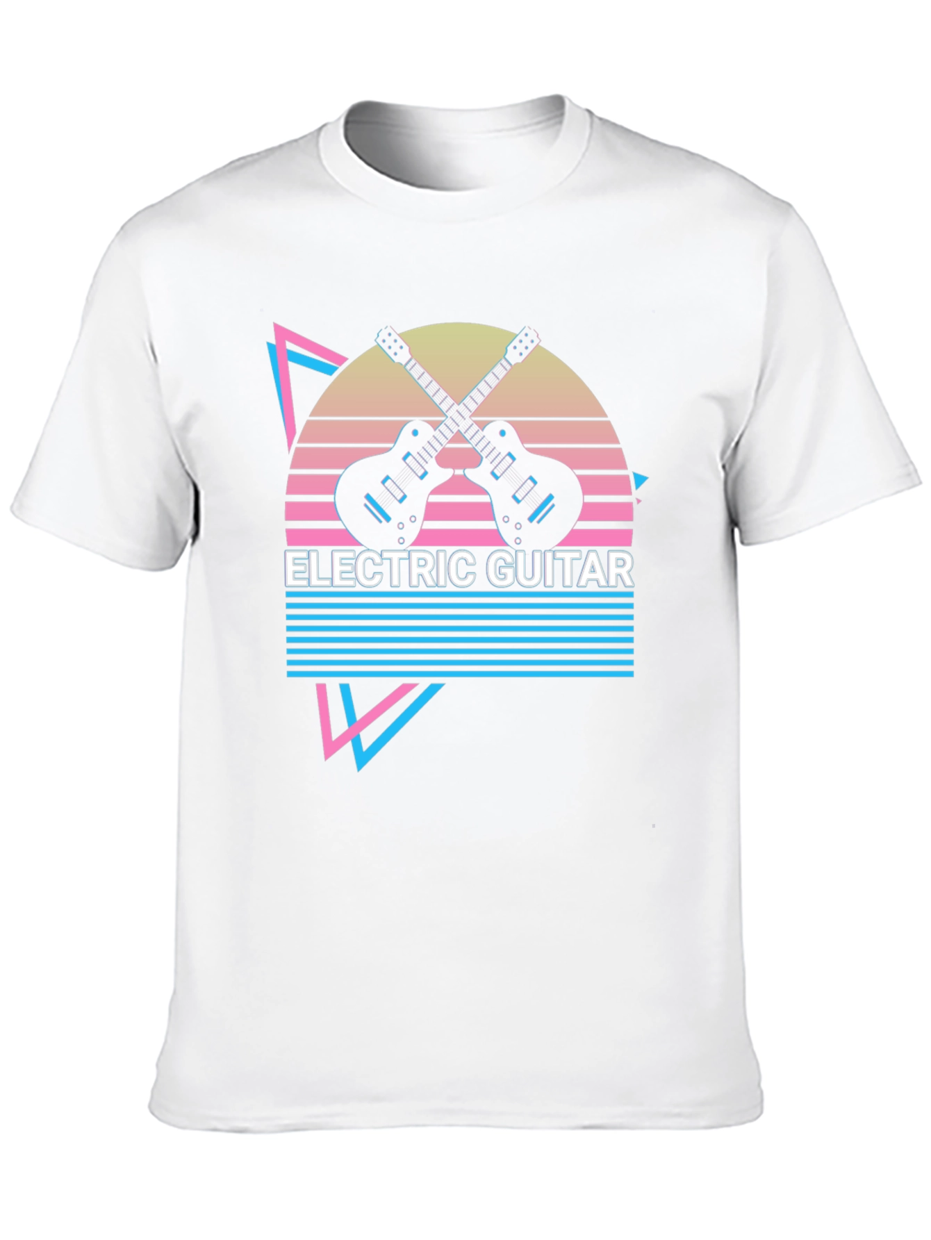 Electric Guitar Retro T-Shirt - Music Lover Tee
